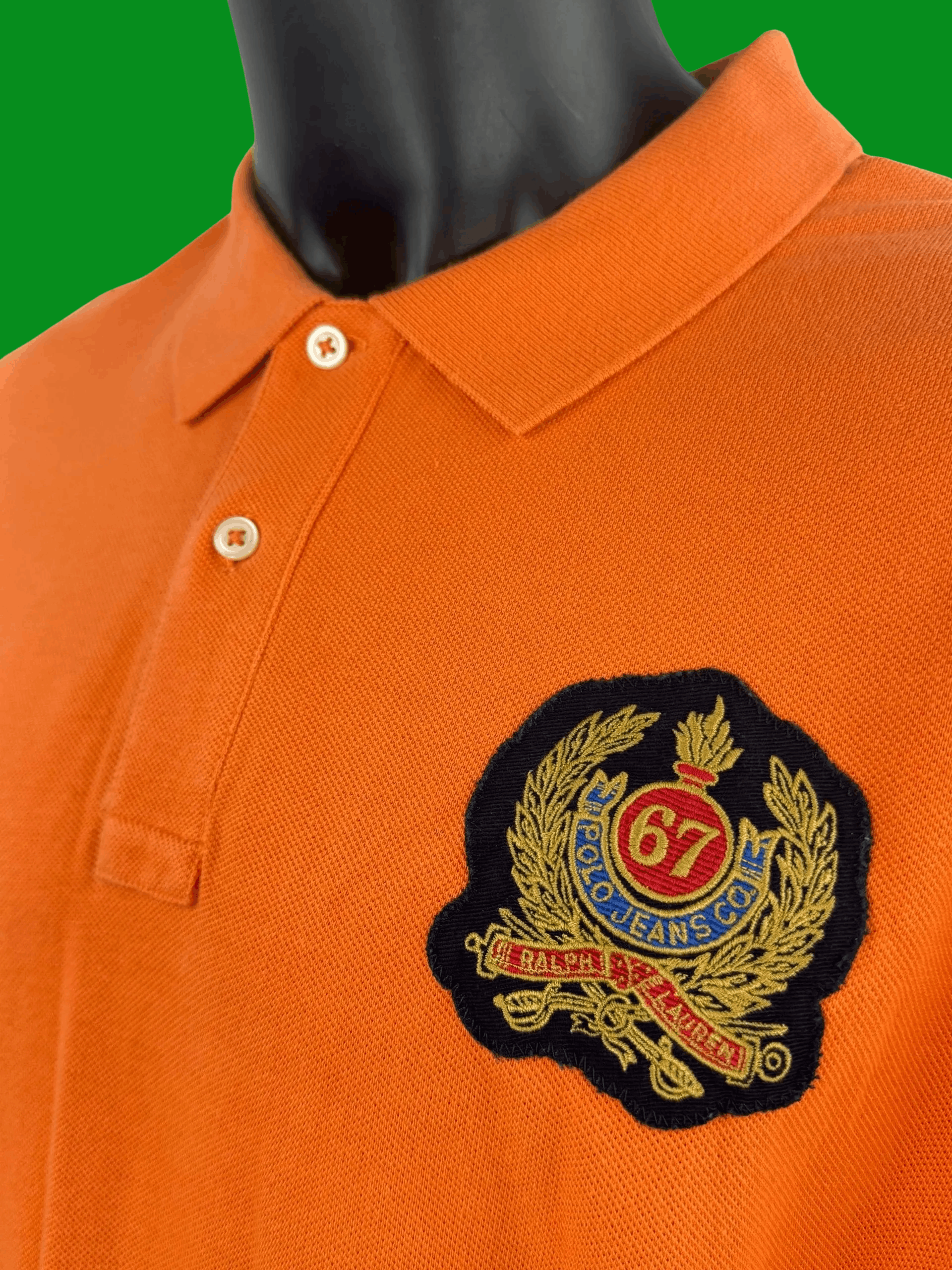 Polo Ralph Lauren VTG Polo Jeans Co. Ralph Lauren “67” Crest Polo Shirt Size US XXL / EU 58 / 5 - 2 Thumbnail