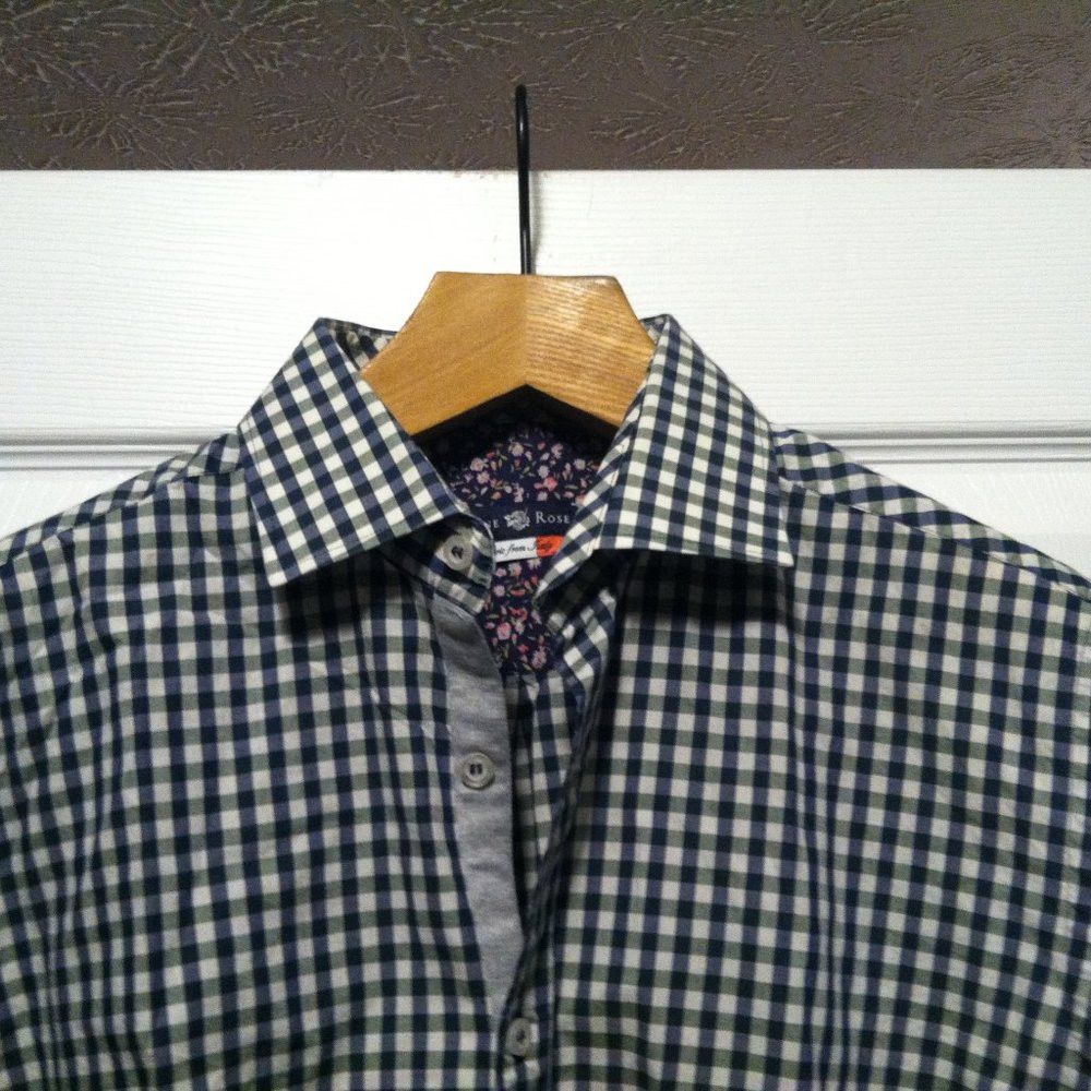 Stone Rose STONE ROSE MEN'S 100%EGYPTIAN COTTON CASUAL SHIRT SIZE:4 Size US M / EU 48-50 / 2 - 1 Thumbnail
