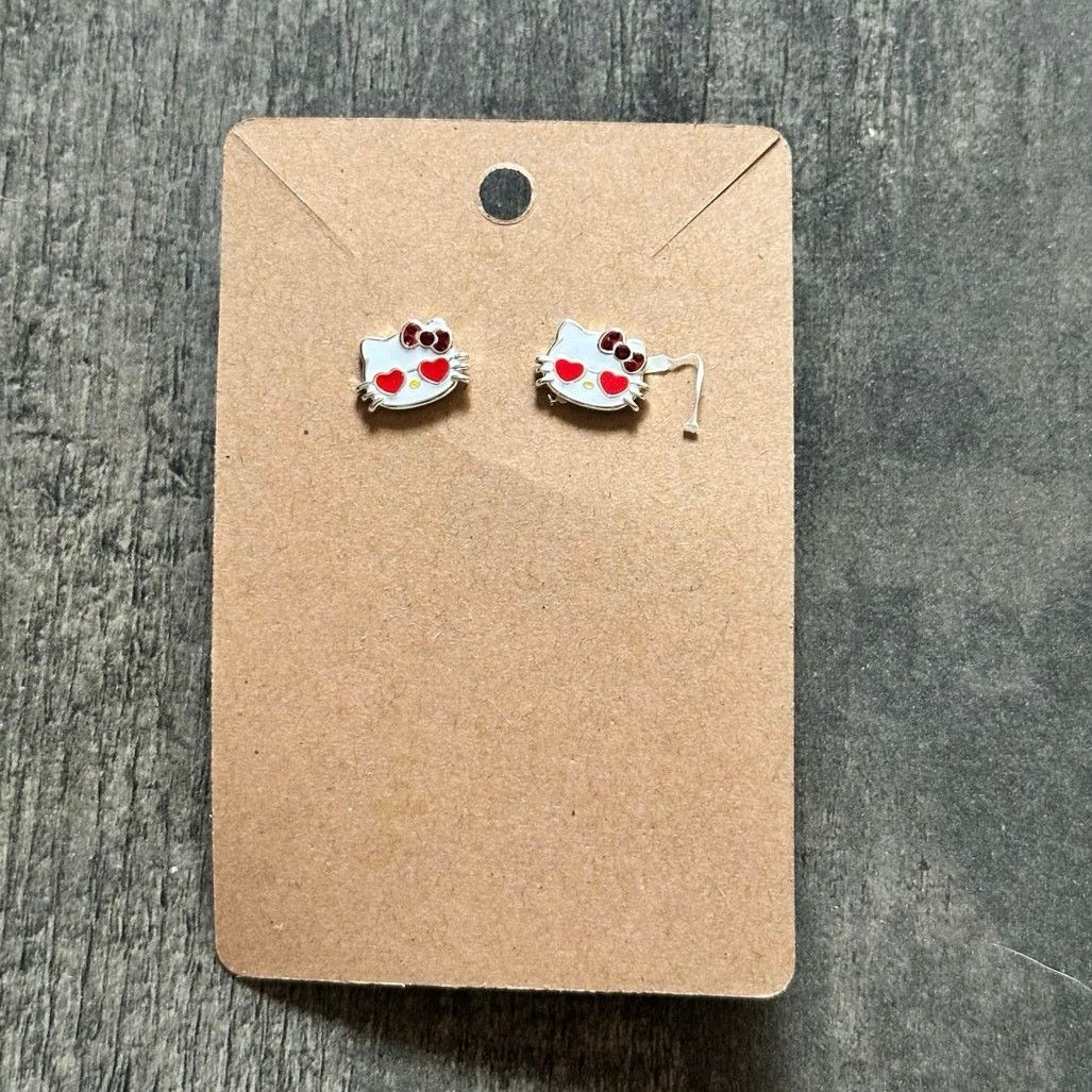 Other sanrio hello kitty red white stud earrings Size ONE SIZE - 1 Thumbnail