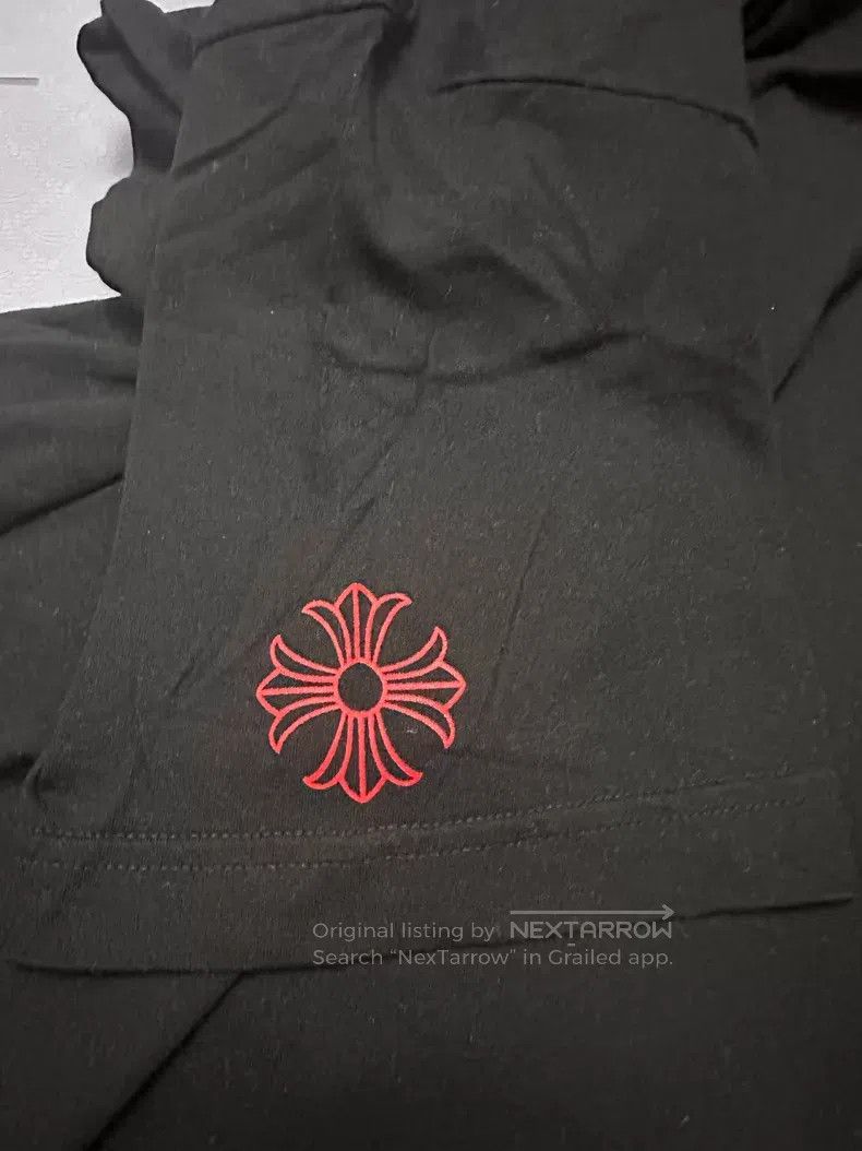 Chrome Hearts CHROME HEARTS Size XL Roll-up black T-shirt Size US XL / EU 56 / 4 - 4 Thumbnail