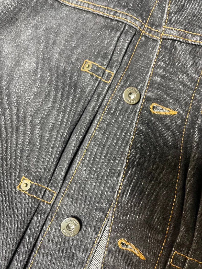 Loewe Loewe Black and gray denim jacket Size US XS / EU 42 / 0 - 3 Thumbnail