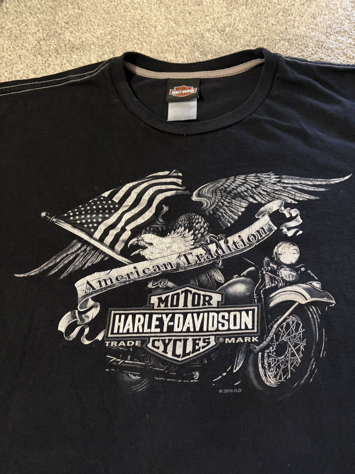 Harley Davidson Harley Davidson Eagle Graphic T Shirt Size XXL Double Sided Size US XXL / EU 58 / 5 - 1 Thumbnail