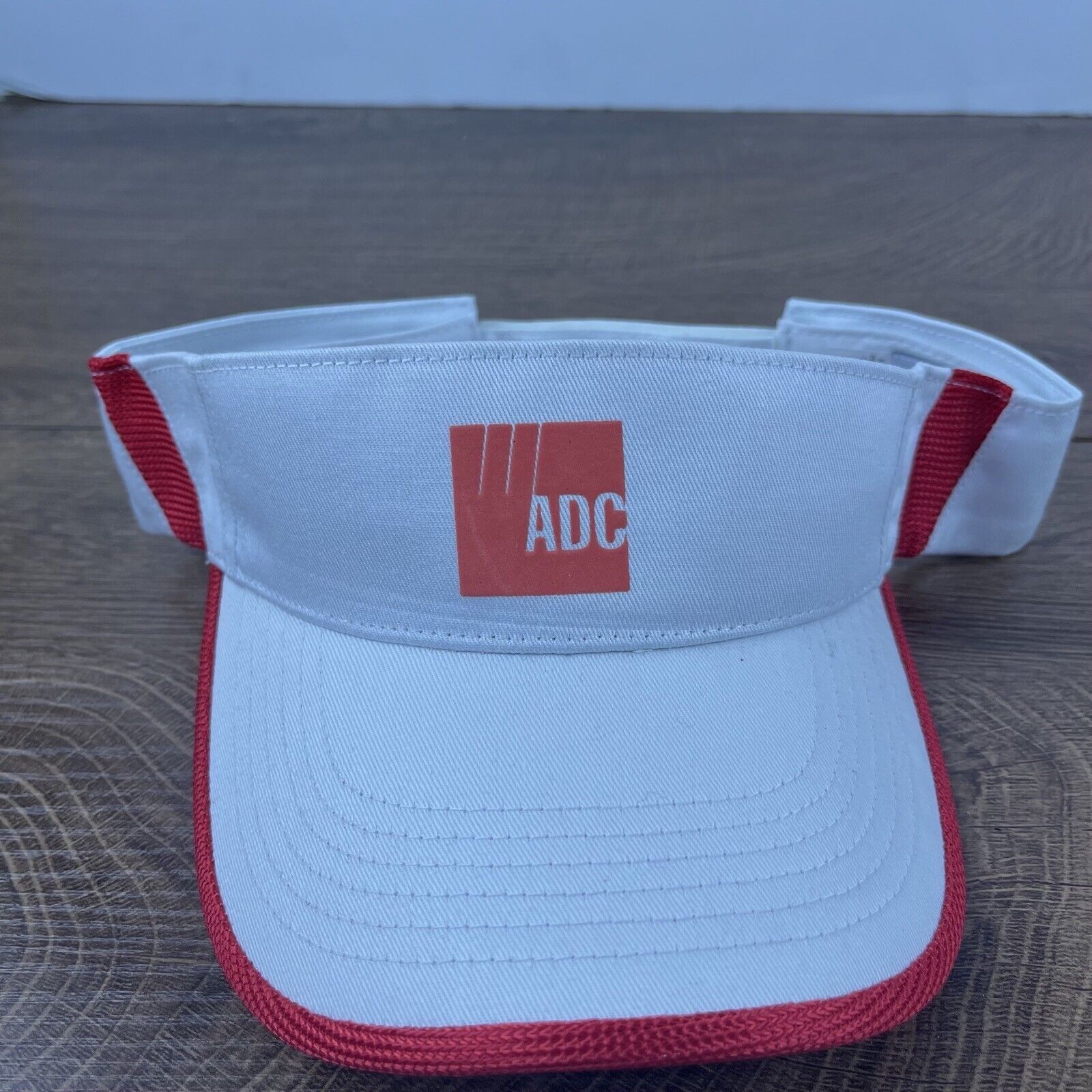 Other ADC W Visor Hat White ADC Cap Hat Adjustable Hat White ADC A Size ONE SIZE - 3 Thumbnail