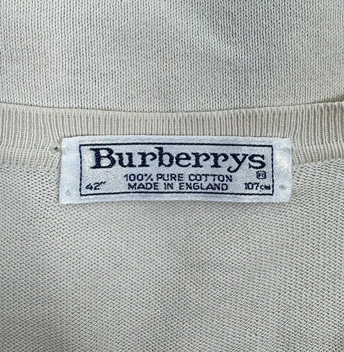 Burberry × Vintage Burberry Vintage Burberrys Check Cardigan Button Up size 42 Size M / US 6-8 / IT 42-44 - 9 Thumbnail