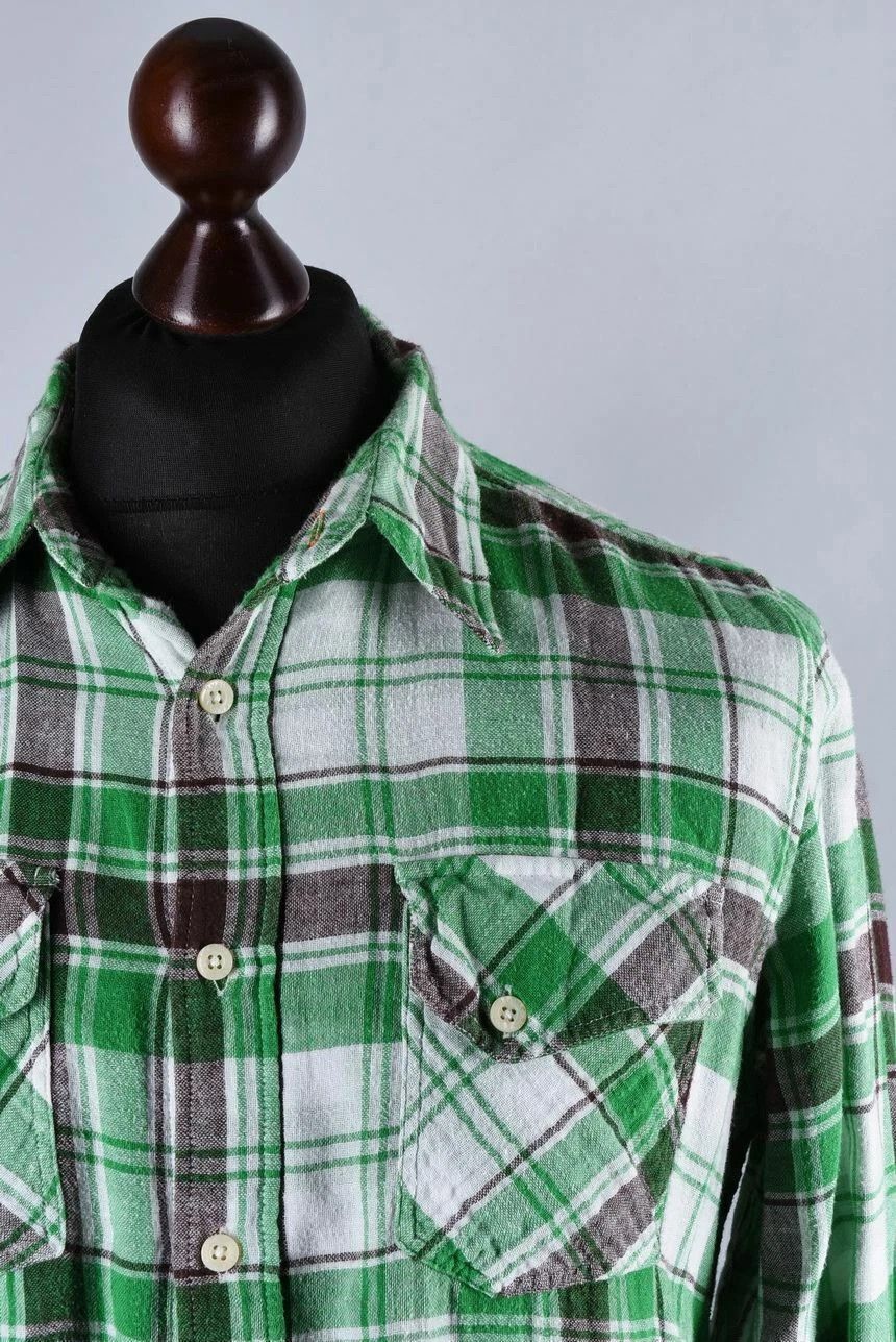 Nudie Jeans Nudie Jeans Co Plaid Flannel Long Sleeve Button Up Shirt Size US M / EU 48-50 / 2 - 2 Thumbnail