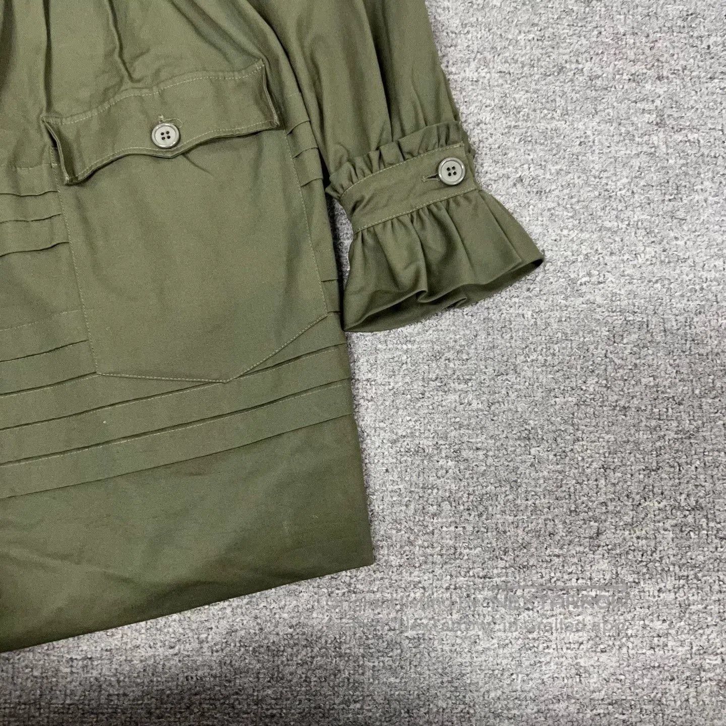Miu Miu Miu Miu Doll Collar Army Green Dress. Size M / US 6-8 / IT 42-44 - 3 Thumbnail