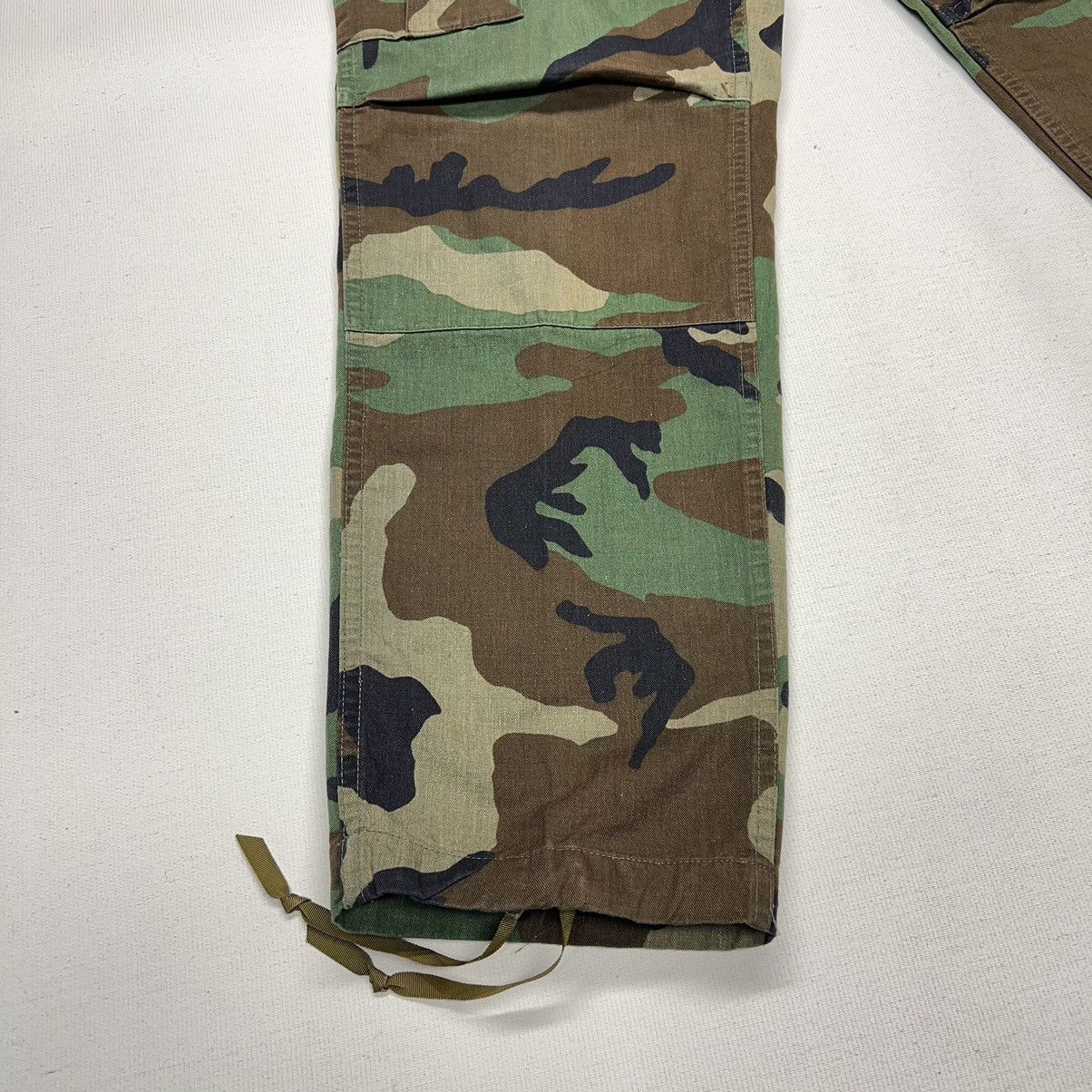 Vintage Military Pants Green Camo Cargo Woodland US Army Baggy Size US 28 / EU 44 - 3 Thumbnail