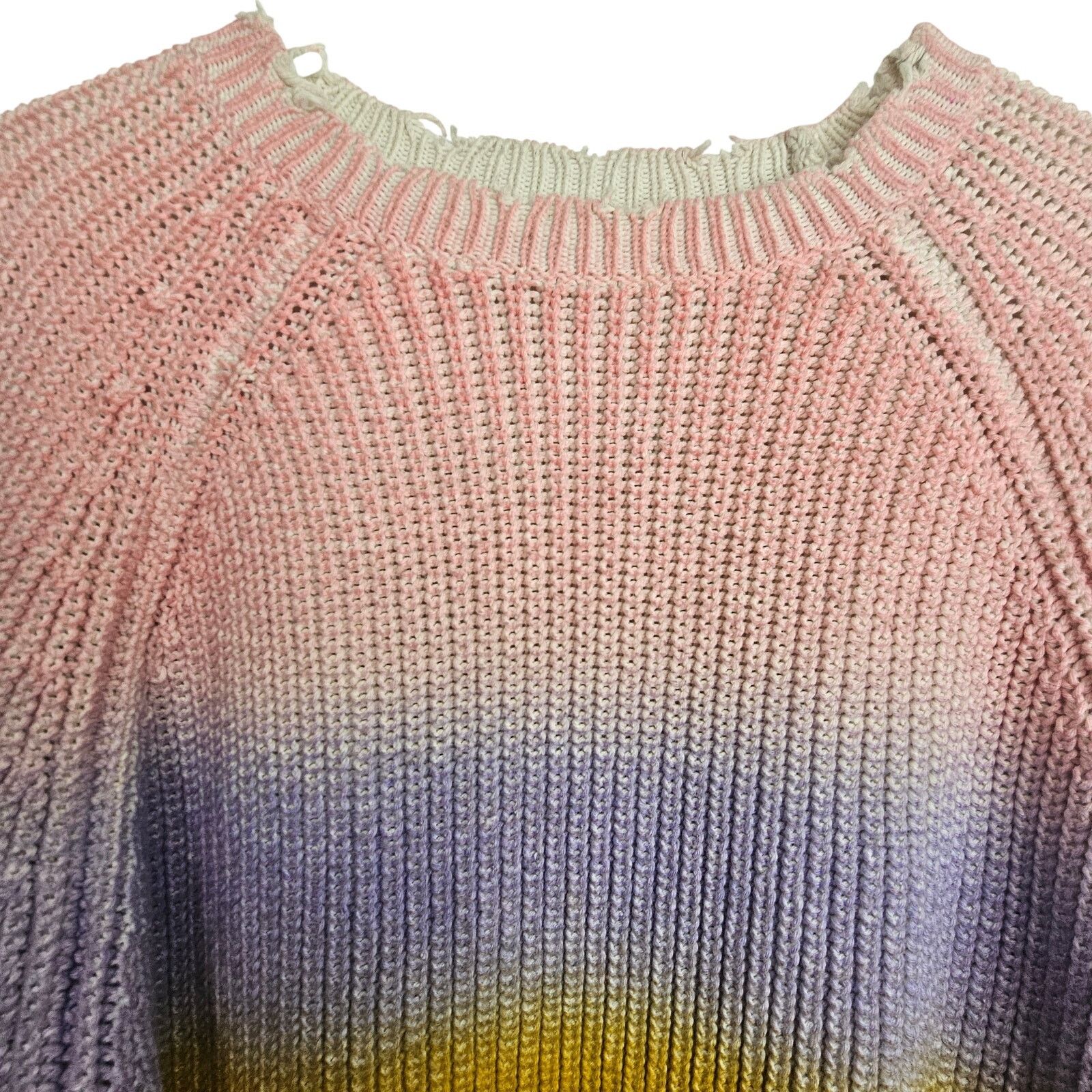 Zadig & Voltaire Zadig & Voltaire Womens Kary Rainbow Ombre Knit Sweater Sz S Size S / US 4 / IT 40 - 3 Thumbnail