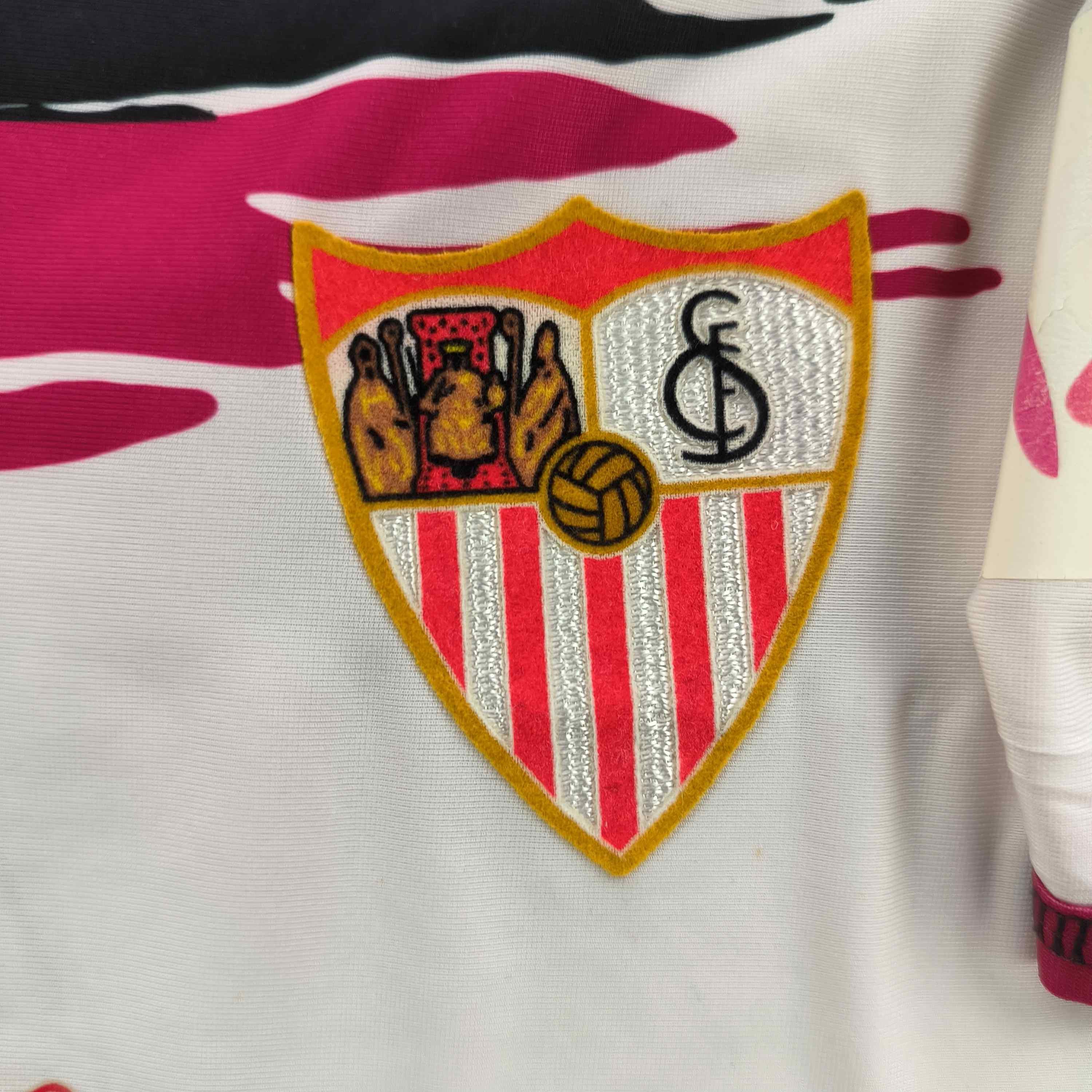 Sevilla 2006-07 Joma home Dani Alves football jersey size L