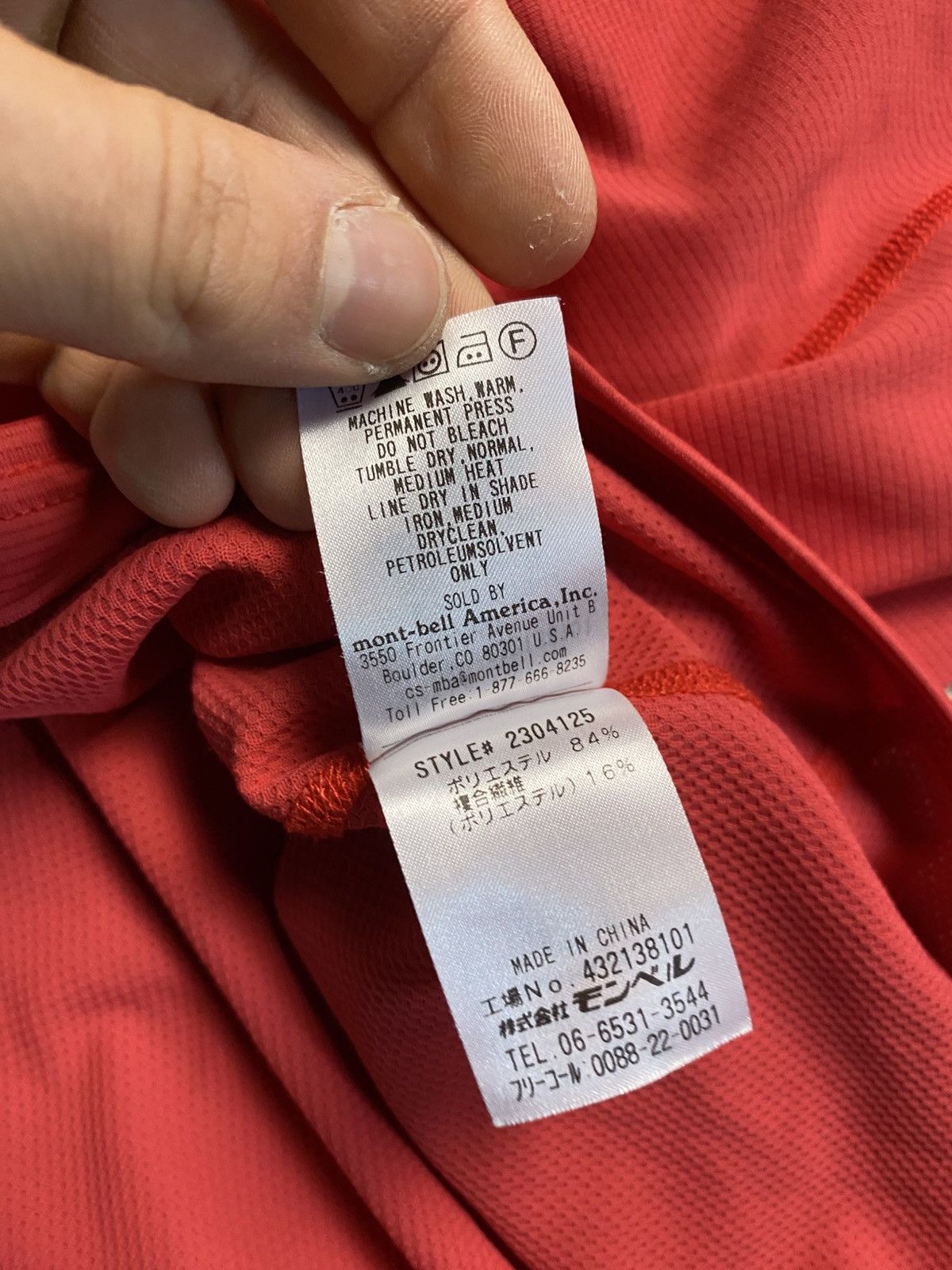 Montbell Montbell tshirt women mountains red Size L / US 10 / IT 46 - 4 Thumbnail