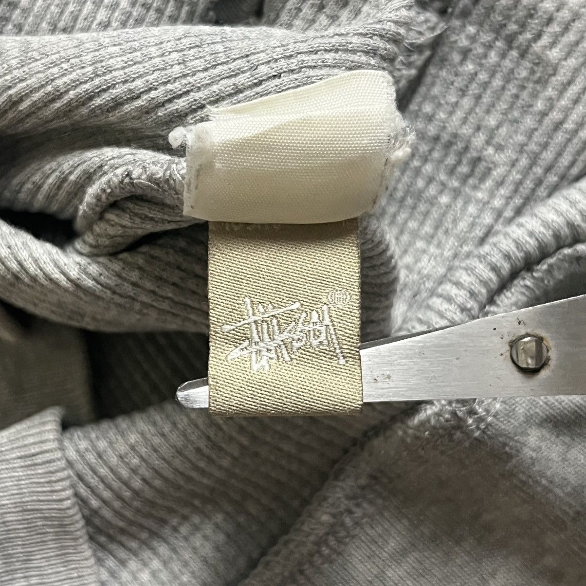 Stussy 🔥RARE🔥00s Stussy Thrashed hoodie Gray Size US S / EU 44-46 / 1 - 13 Thumbnail