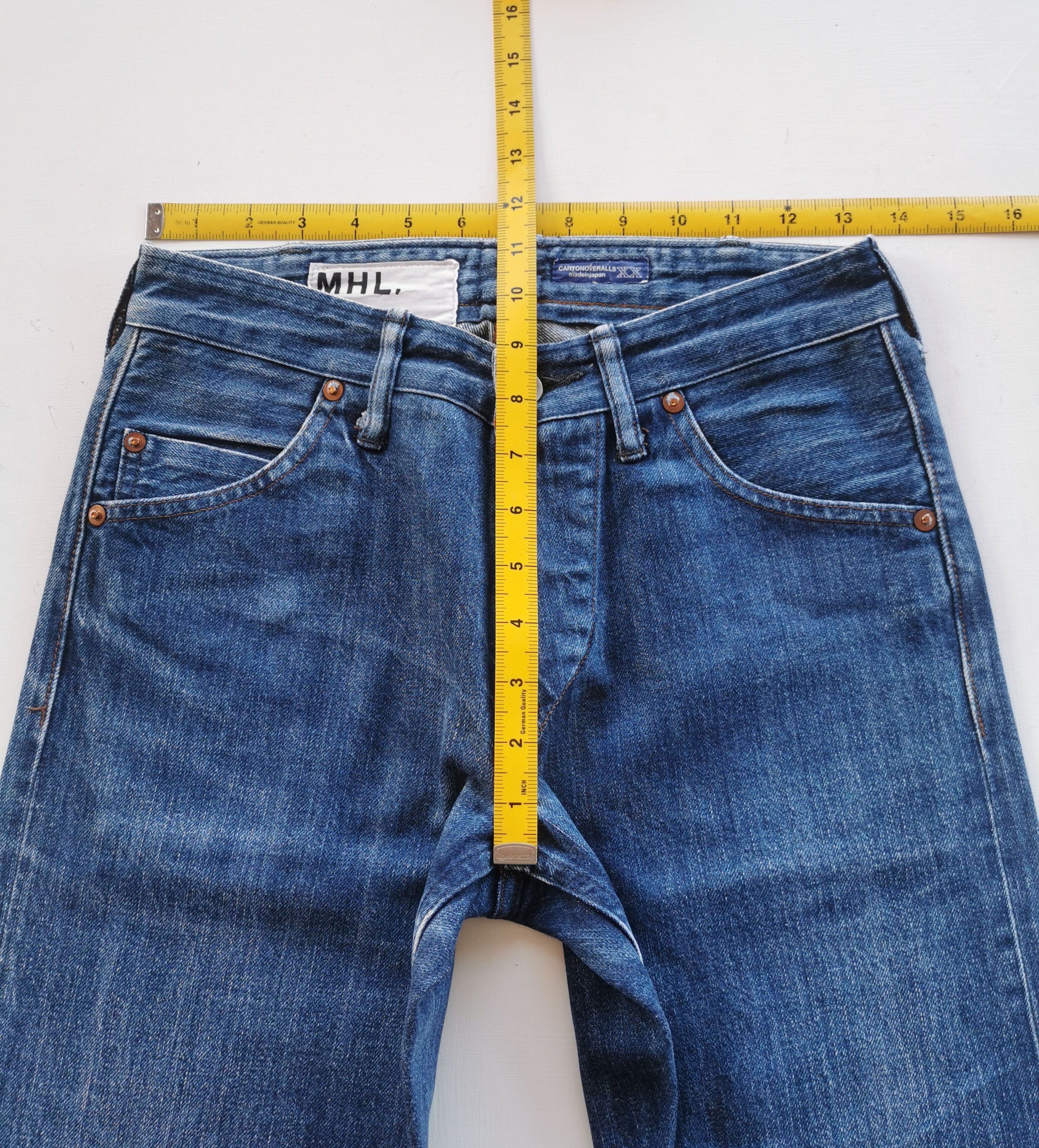 Margaret Howell MHL Canton Overalls Worker Selvedge Denim Size US 27 - 8 Thumbnail