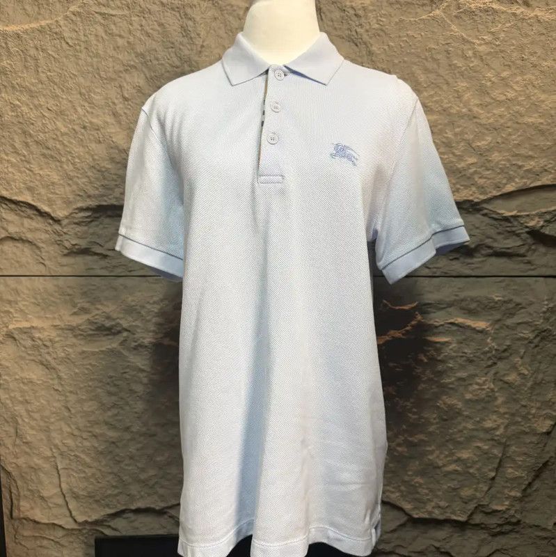 Burberry Burberry Light Blue Cotton Women's T-shirt Size S / US 4 / IT 40 - 1 Thumbnail