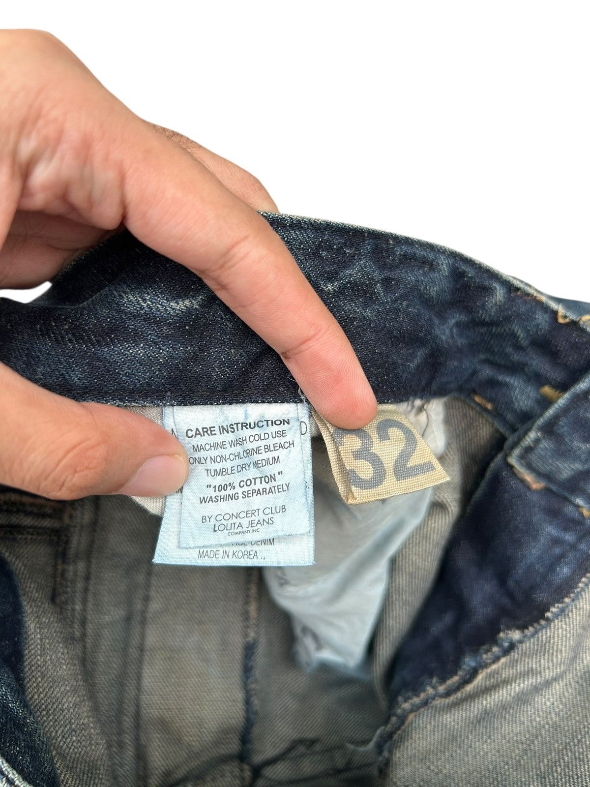 If Six Was Nine Lolita Buckle Back Japanese Brand Distressed Denim Jeans Size US 34 / EU 50 - 11 Thumbnail
