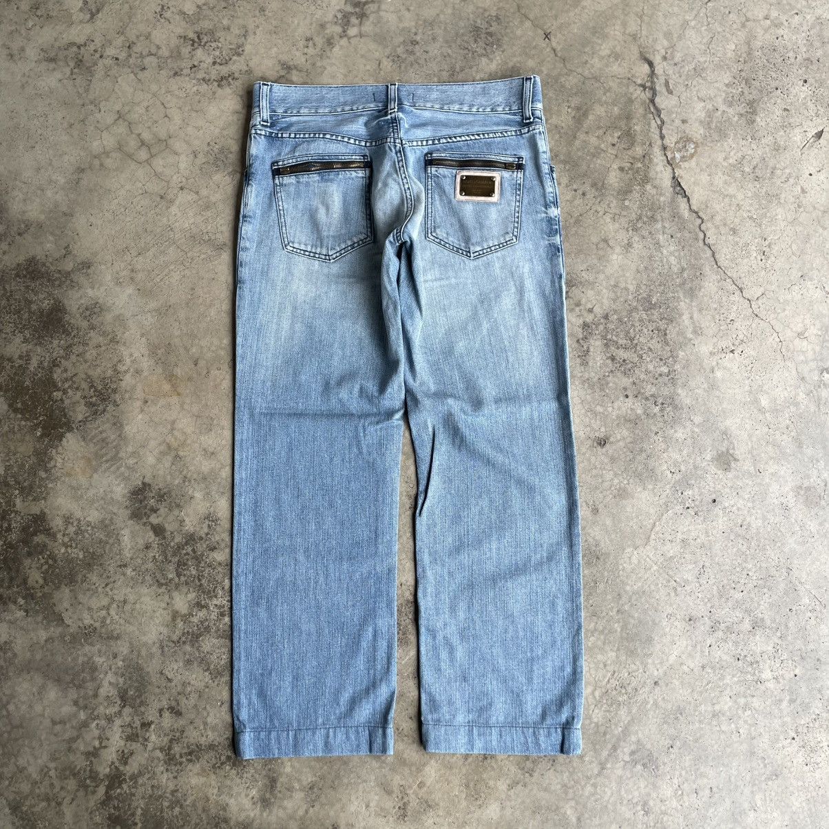 Dolce & Gabbana 🔥Dolce & Gabbana Stoned Washed Regular Straight Denim Jeans Size US 33 - 4 Thumbnail