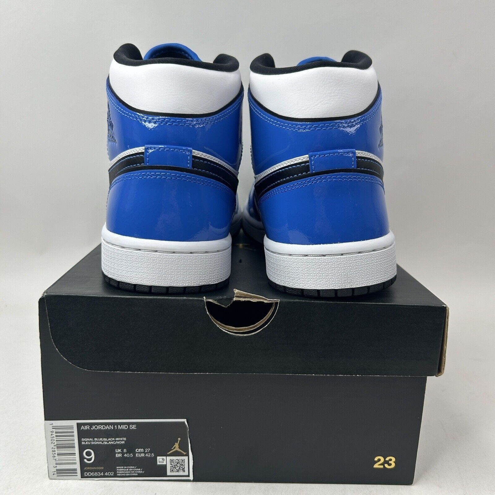 Nike Nike Shoes Air Jordan 1 Mid Retro “Signal Blue” DD6834-402 Size US 9 / EU 42 - 4 Thumbnail