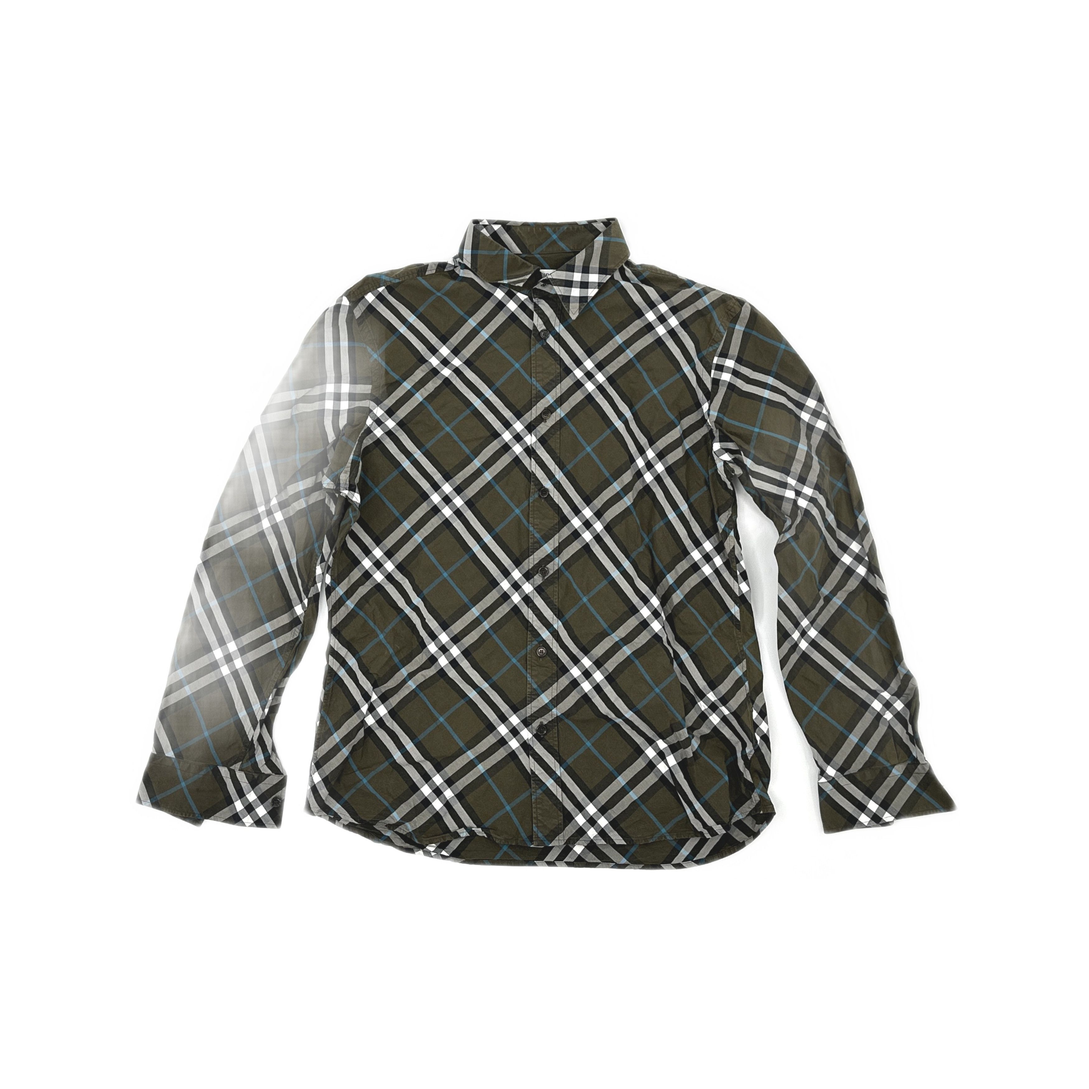 Burberry Burberry Check Cotton Button Up Shirt Size L Size US L / EU 52-54 / 3 - 1 Thumbnail
