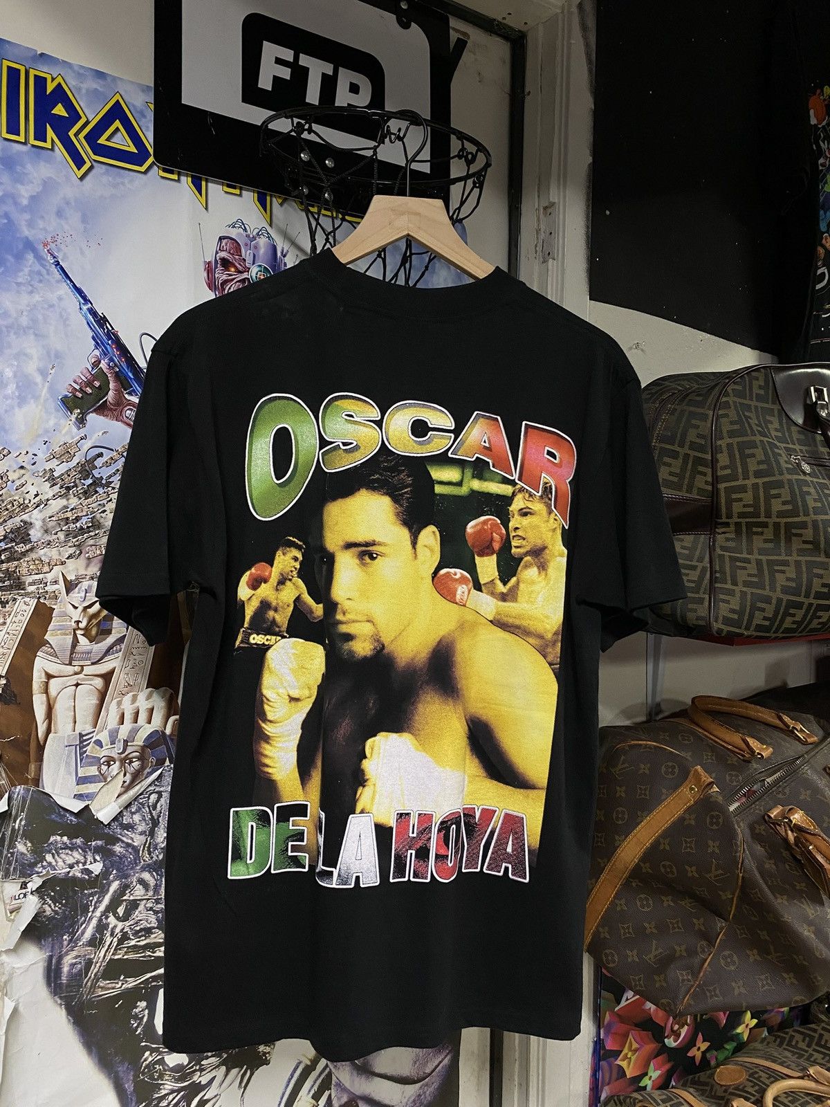 Vintage Vintage 90’s Oscar De La Hoya Rap T-Shirt Vtg Boxing Large Size US L / EU 52-54 / 3 - 2 Thumbnail
