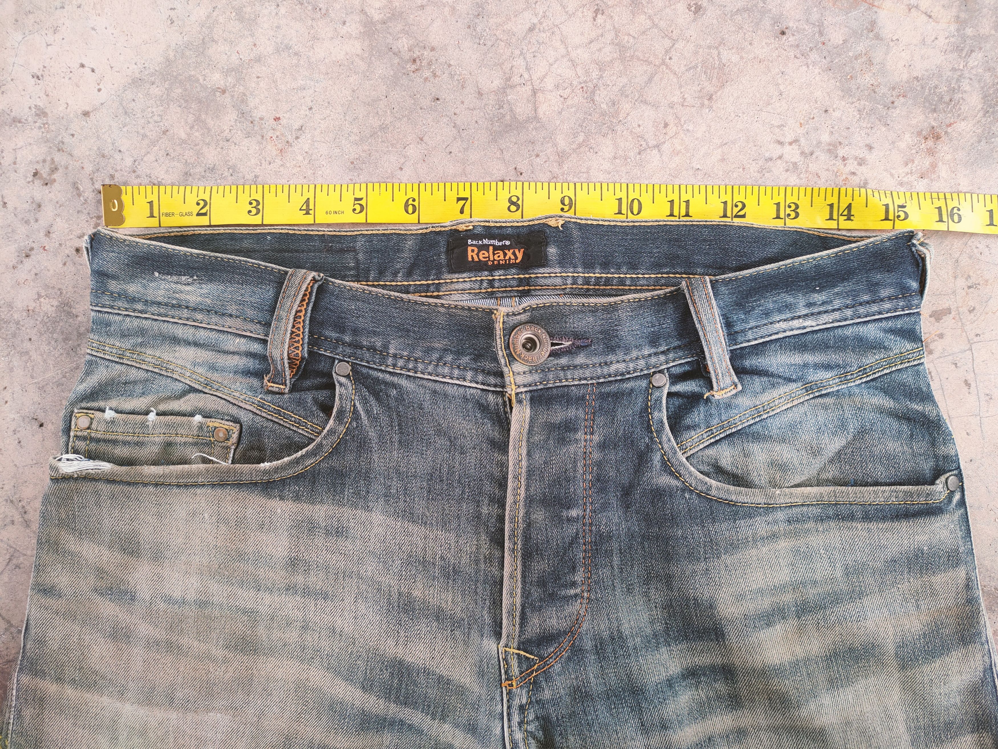 Rusty VINTAGE BACK NUMBER RUSTY RIPPED FADED JEANS DENIM PANTS Size US 30 / EU 46 - 7 Thumbnail