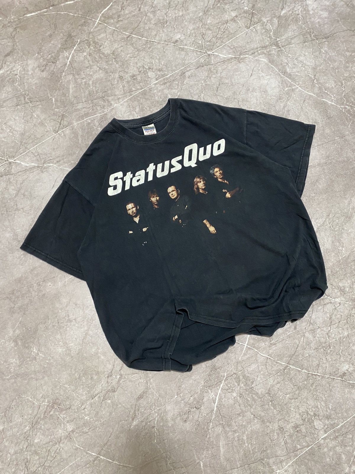 Band Tees × Vintage VTG Status Quo Heavy Traffic World Tour T Shirt Summer 2003 Size US XL / EU 56 / 4 - 1 Thumbnail