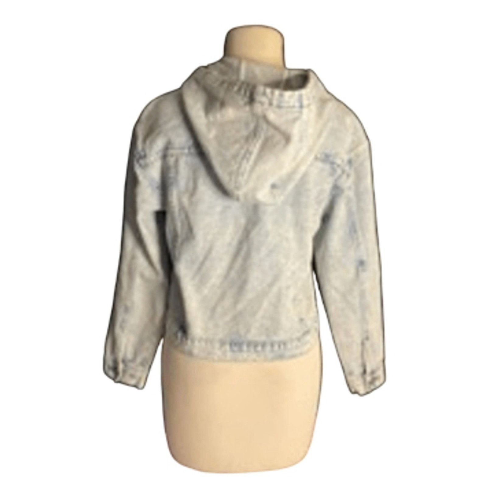 Other Vintage Light Wash Cropped Denim Jacket with Hood Size Small Size S / US 4 / IT 40 - 5 Thumbnail