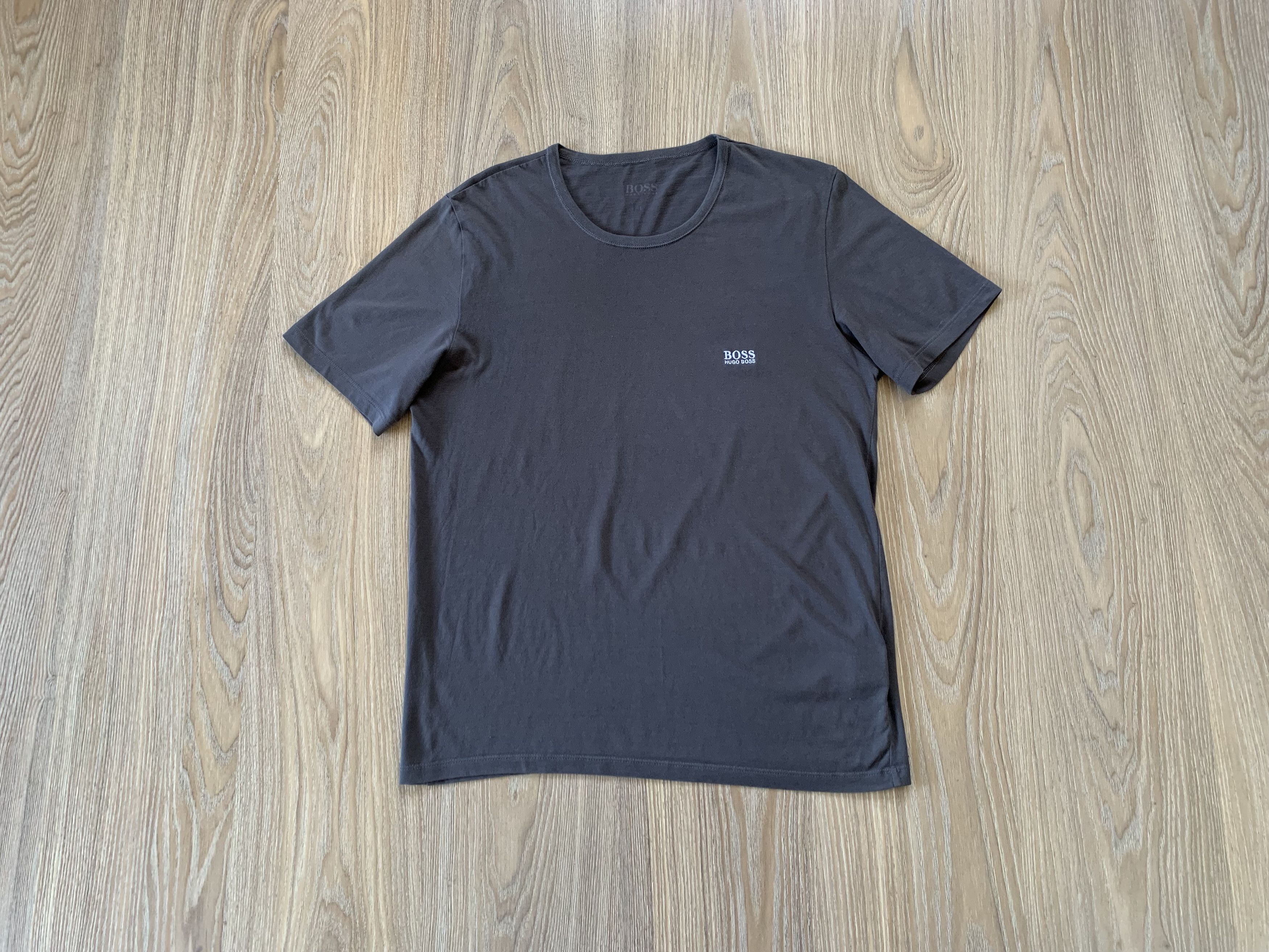Hugo Boss Mens Hugo Boss Basic Grey T Shirt Size US L / EU 52-54 / 3 - 1 Thumbnail