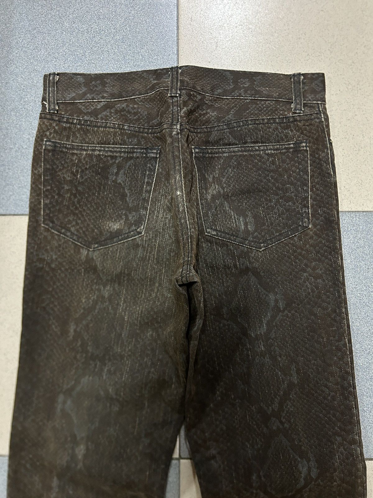 5351 POUR LES HOMMES × Japanese Brand Vintage 5351 Pour Les Hommes Snake Print Jeans Size US 28 / EU 44 - 6 Thumbnail