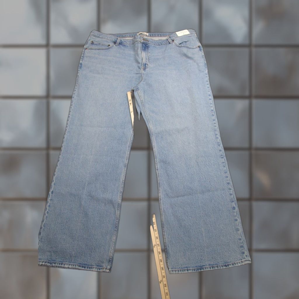 Abercrombie & Fitch Abercrombie & Fitch Jeans Women 24 Regular Long High Rise Blue 90s Relaxed Style Size 42" / US 20 - 1 Thumbnail