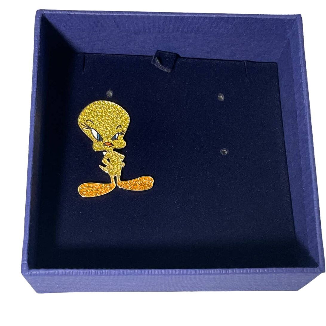 Swarovski Swarovski Tweety Tie PIN Looney Tunes new Size ONE SIZE - 2 Thumbnail