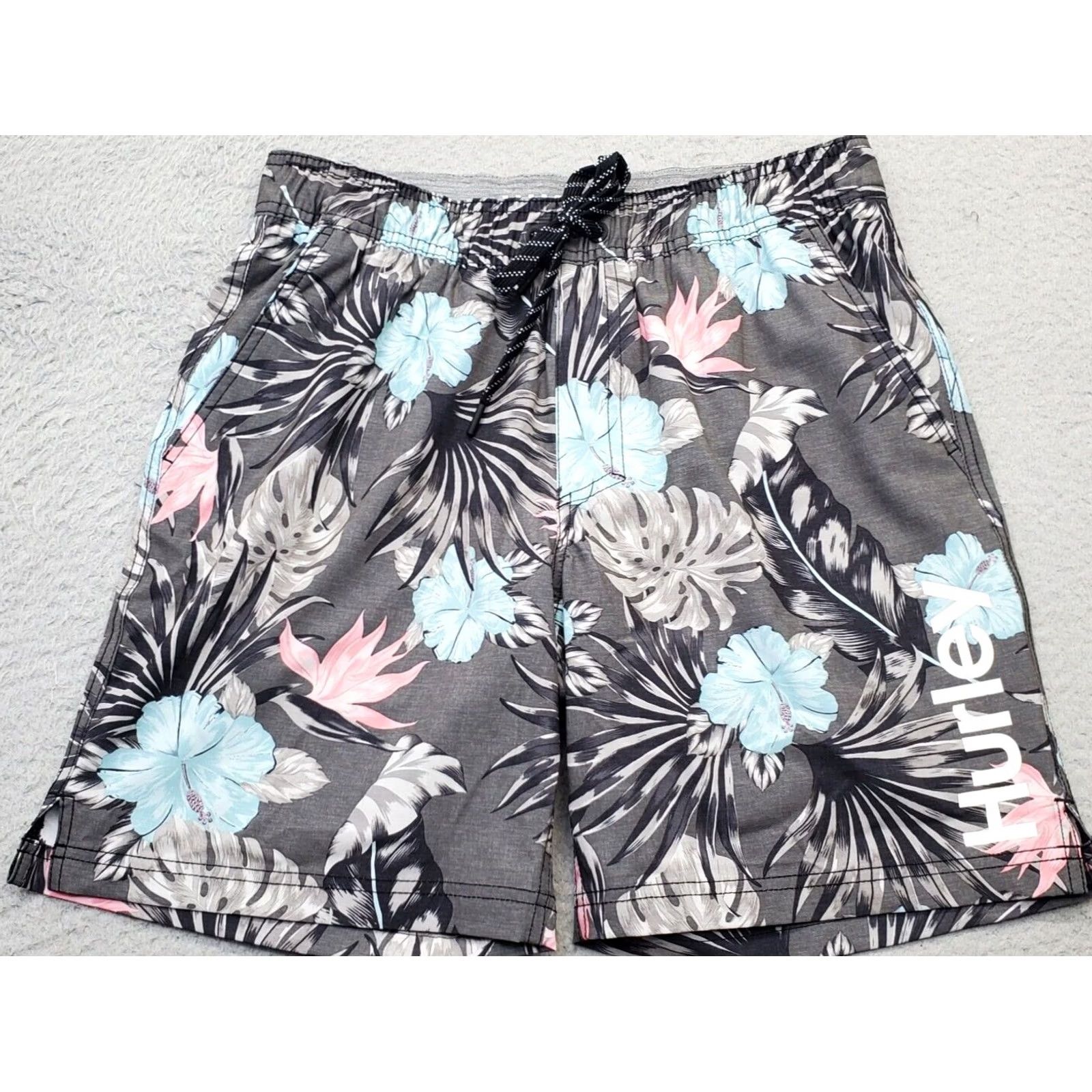 Hurley Hurley Board Shorts Mens M Multicolor Hawaiian Polyester Stretch Pockets Size US 31 - 2 Thumbnail