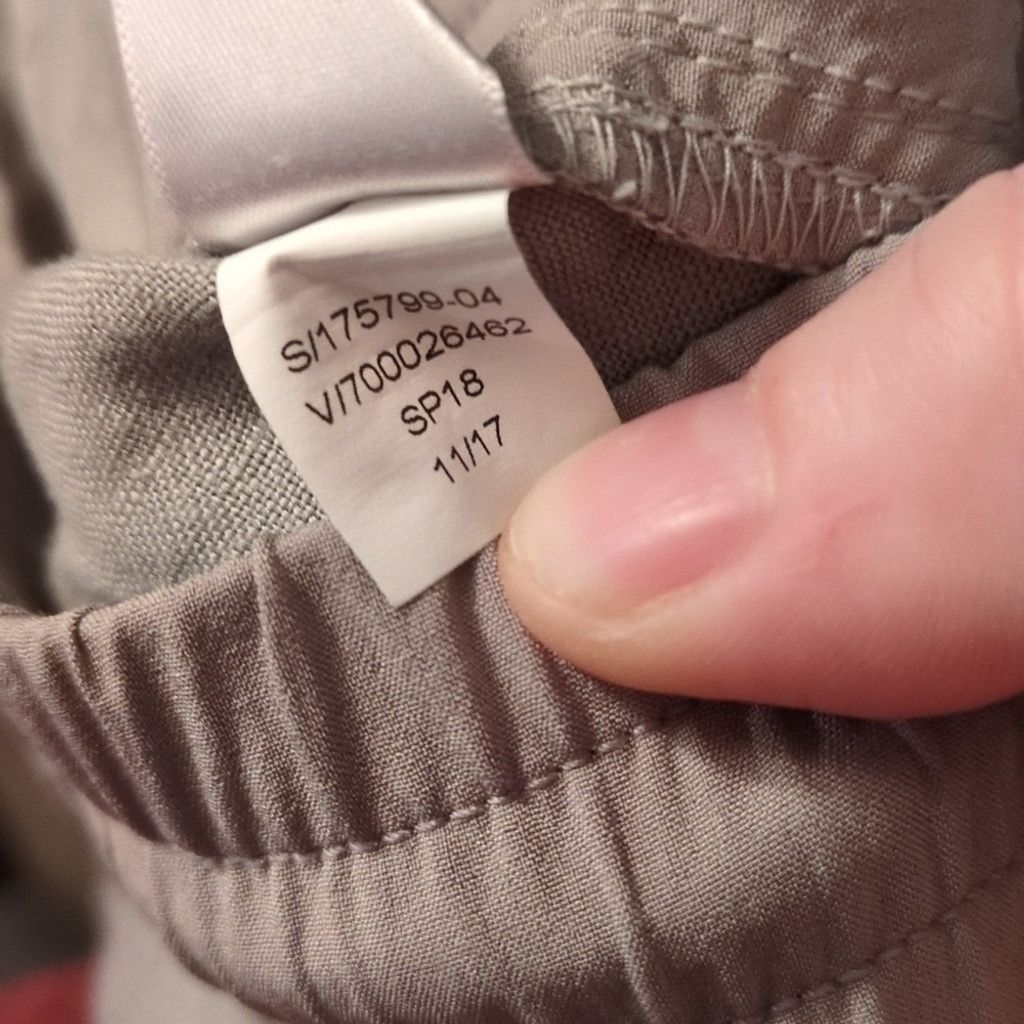 Athleta Athleta Linen Blend Gray Cuffed Pants Size 2 Size 26" / US 2 / IT 38 - 6 Thumbnail