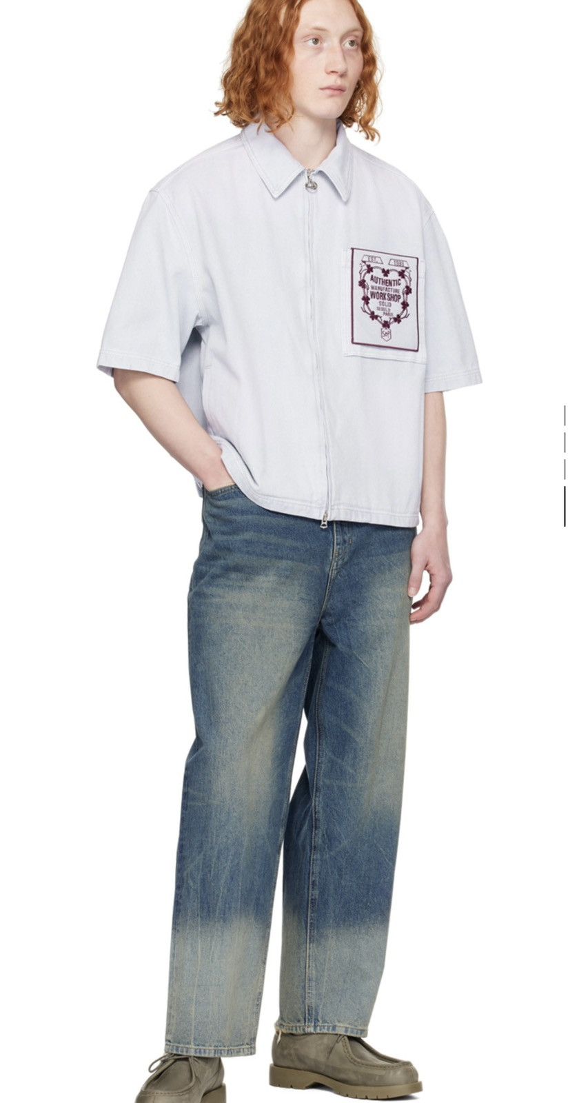 Solid Homme Solid Homme Purple Dyeing Shirt Size US XS / EU 42 / 0 - 2 Thumbnail