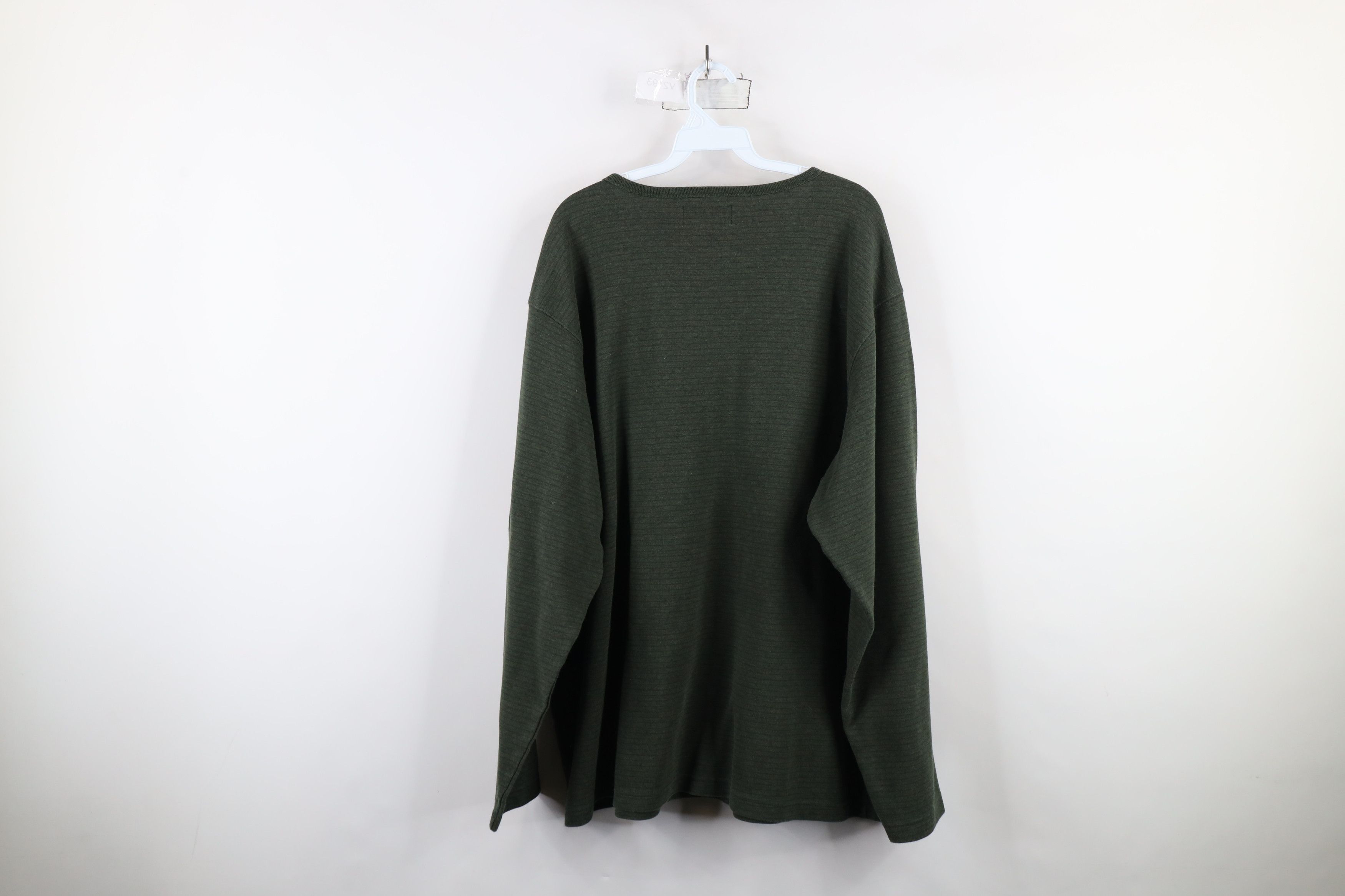 Eddie Bauer Vintage 90s Eddie Bauer Striped Long Sleeve V-Neck T-Shirt Size US XXL / EU 58 / 5 - 8 Thumbnail