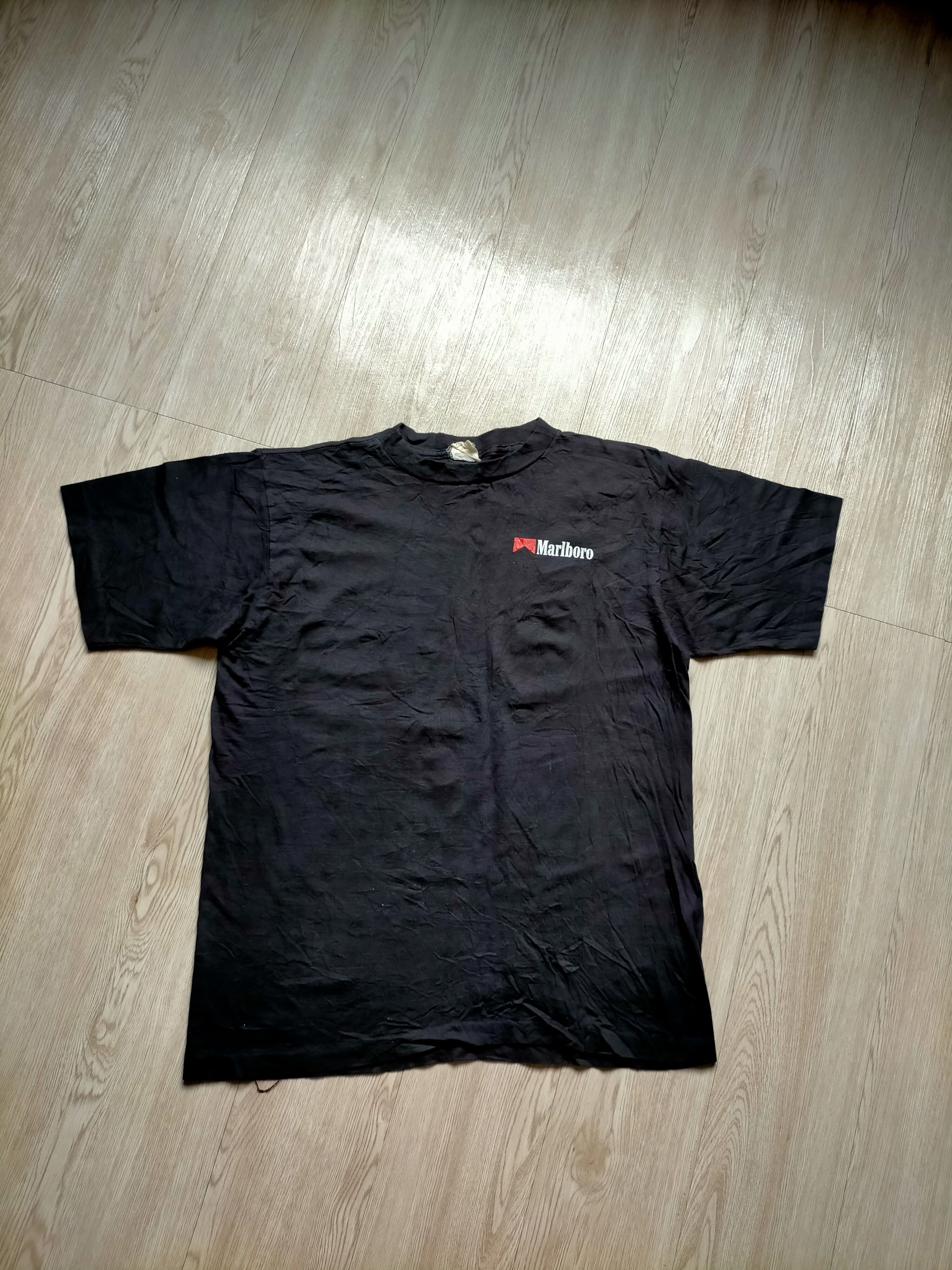Marlboro Vintage Marboro Single stich black tee Size US M / EU 48-50 / 2 - 4 Thumbnail