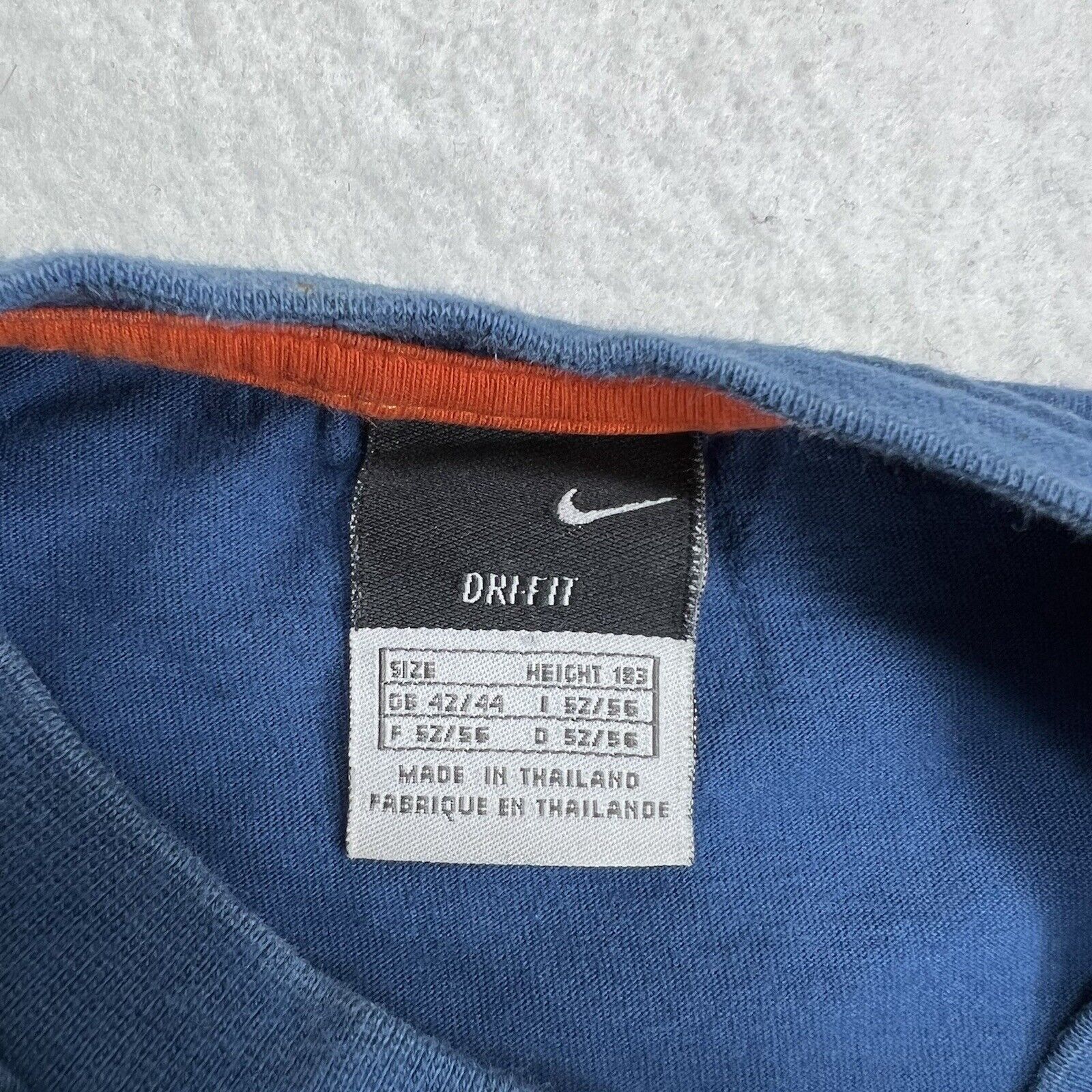 Nike Nike Dri Fit Large Vai Fundo Blue Athletic Graphic T Shirt Size US L / EU 52-54 / 3 - 3 Thumbnail