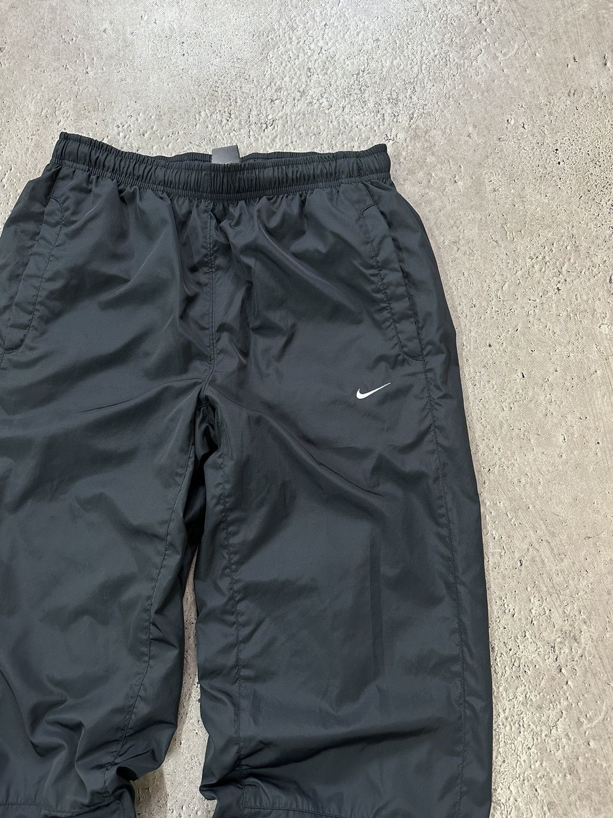 Nike × Vintage Vintage Y2K Nike Nylon Drill Track Pants Logo Embroidered Size US 33 - 9 Thumbnail