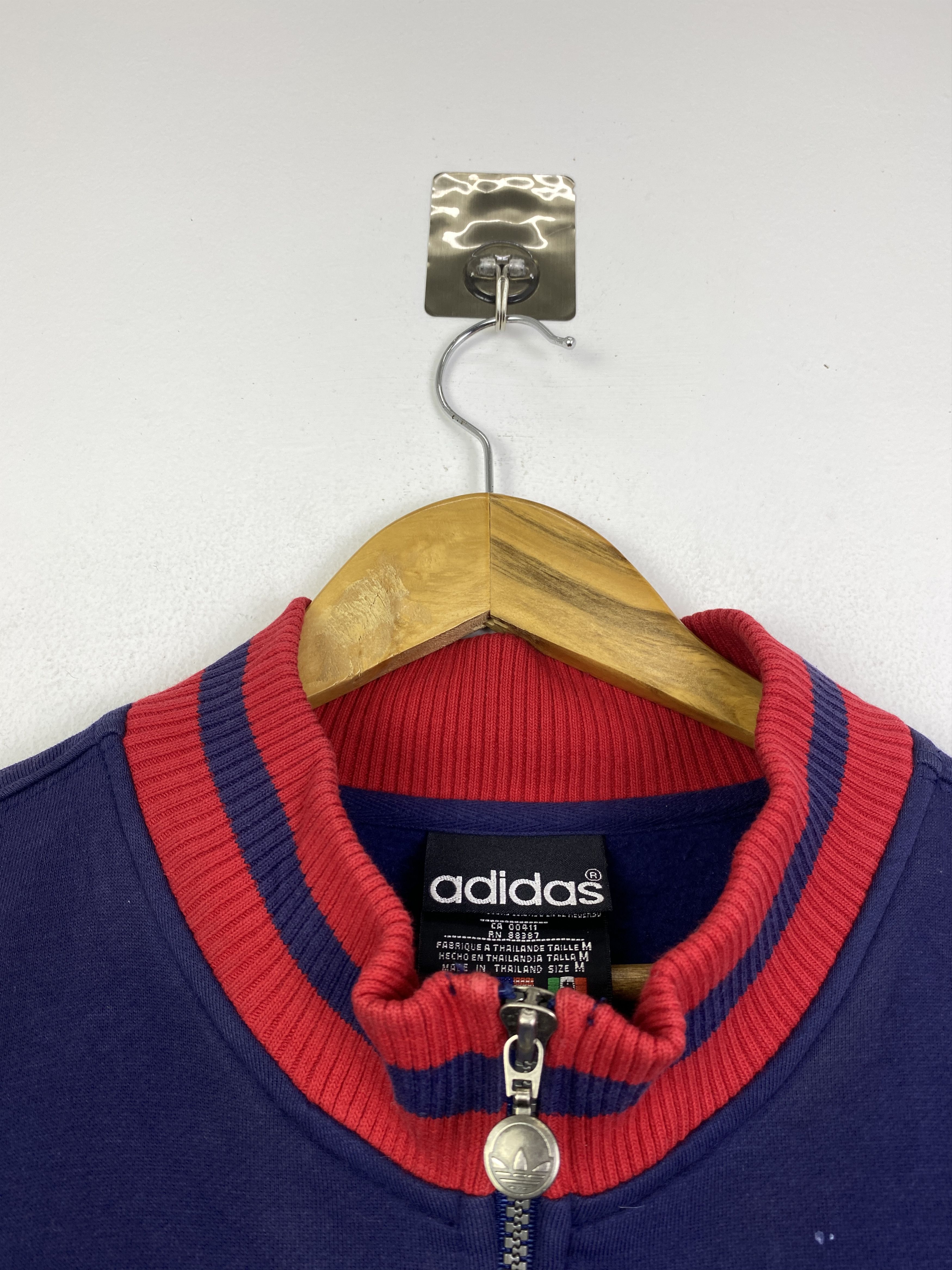 Adidas 90s Vintage Adidas Half Zipper Pullover Sweatshirt SH0278 Size US M / EU 48-50 / 2 - 11 Thumbnail