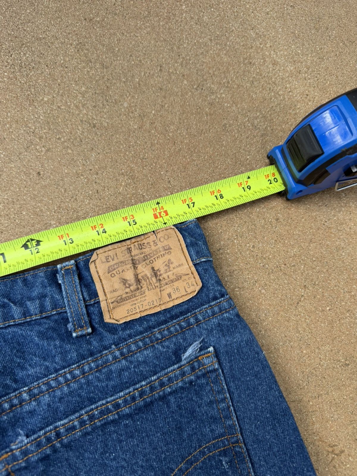 Levi's Vintage 90’s Levi’s 517 Orange Tab Bootcut Flare Jeans 34x32 Size US 34 / EU 50 - 9 Thumbnail