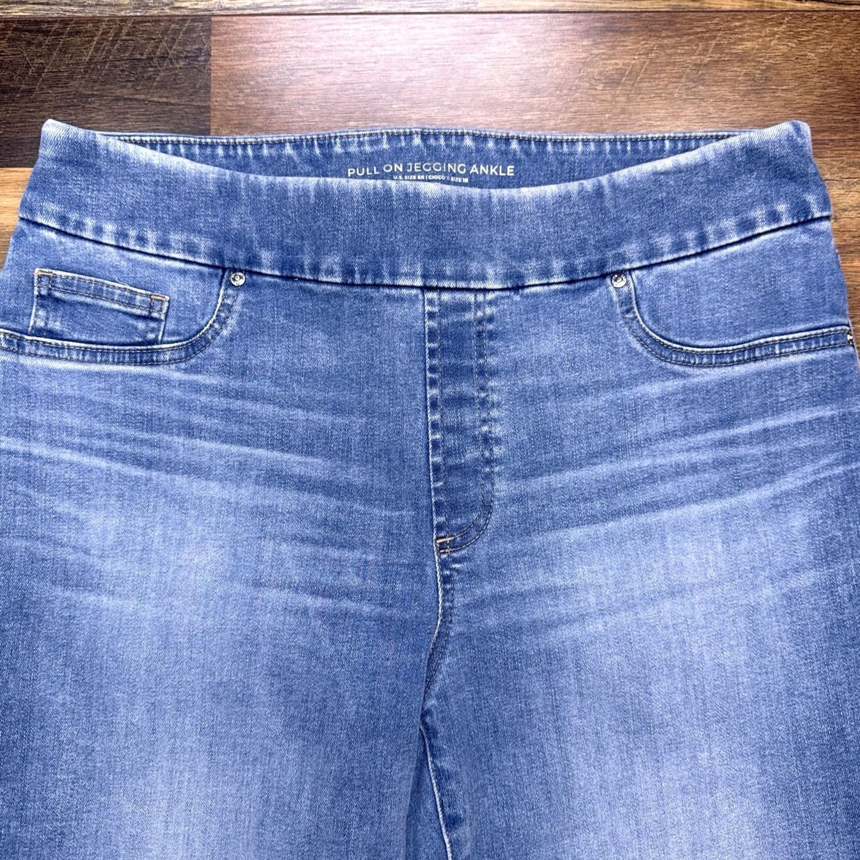 Vintage Chicos Jeans Ankle Womens 1R Slim Mid Rise Stretch Denim 5-Pocket Logo Blue Size 25" / US 0 / IT 36 - 3 Thumbnail