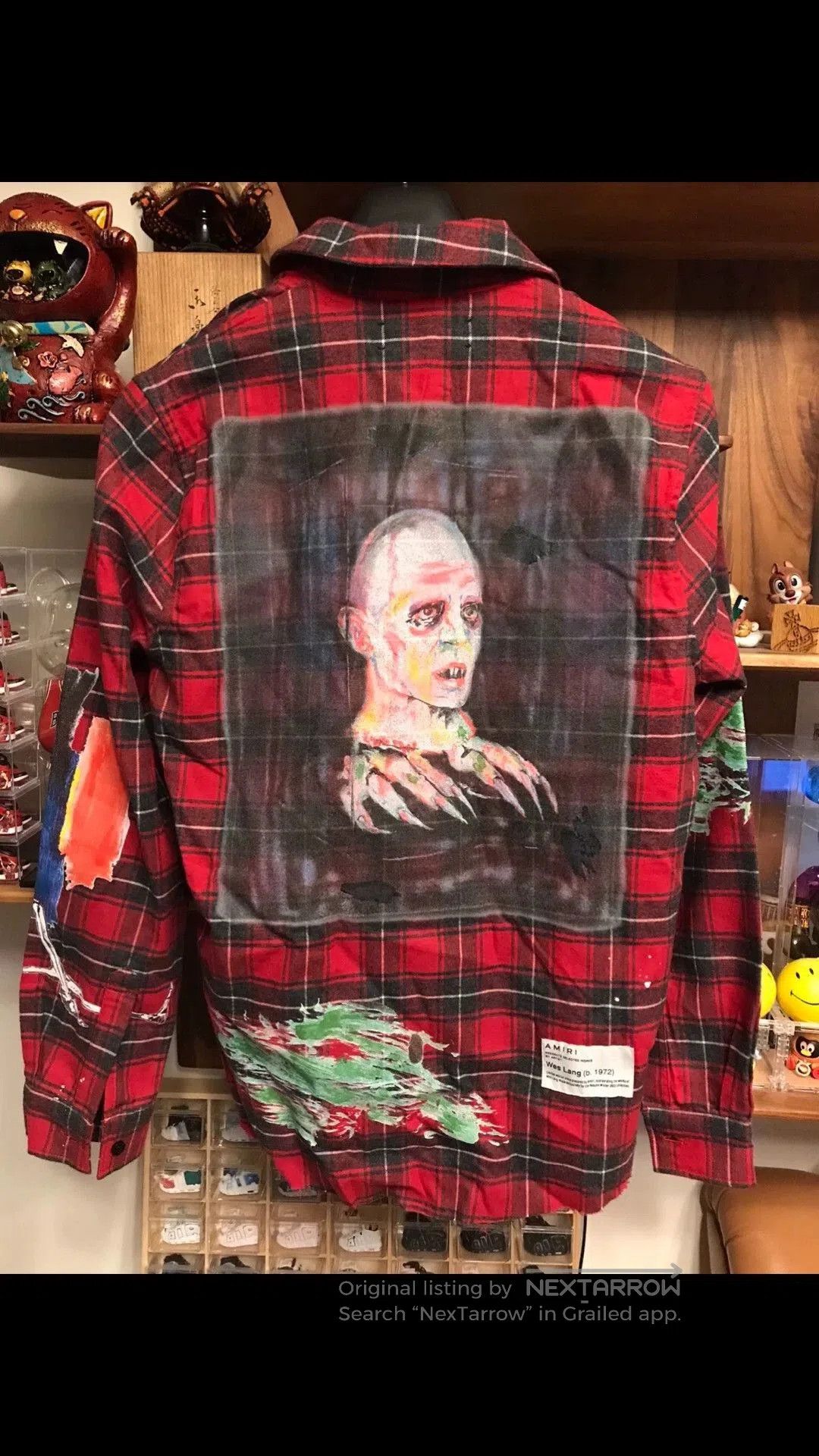 Amiri Red Plaid Graphic Button-Up Shirt XS. Size US XS / EU 42 / 0 - 2 Thumbnail