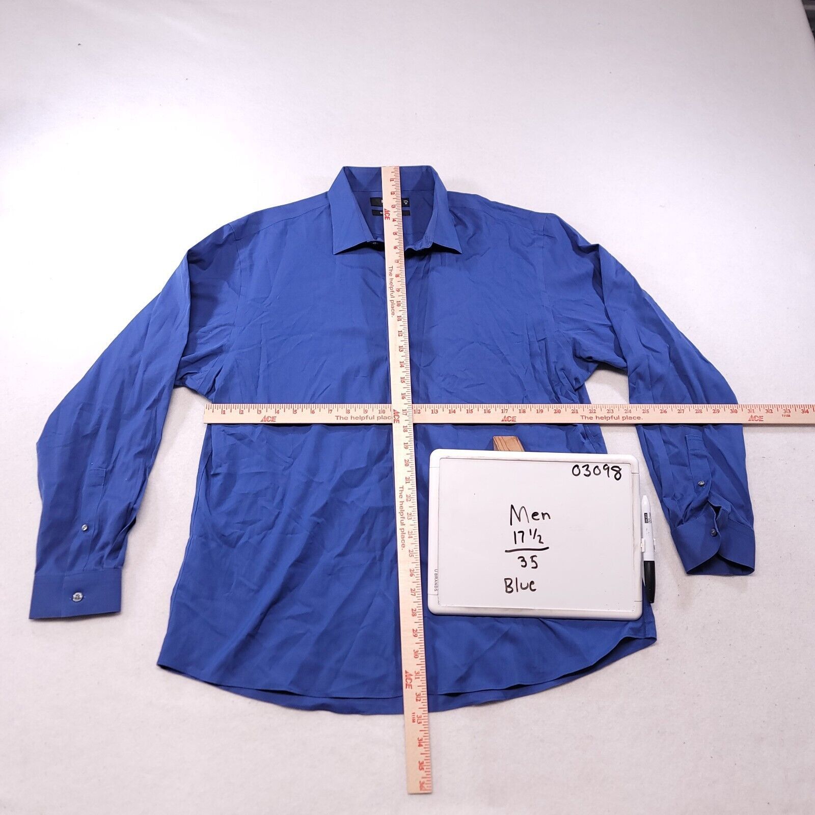 Murano Murano Casual Long Sleeve Button Shirt Men Size 17.5/35 Blue Size US M / EU 48-50 / 2 - 6 Thumbnail