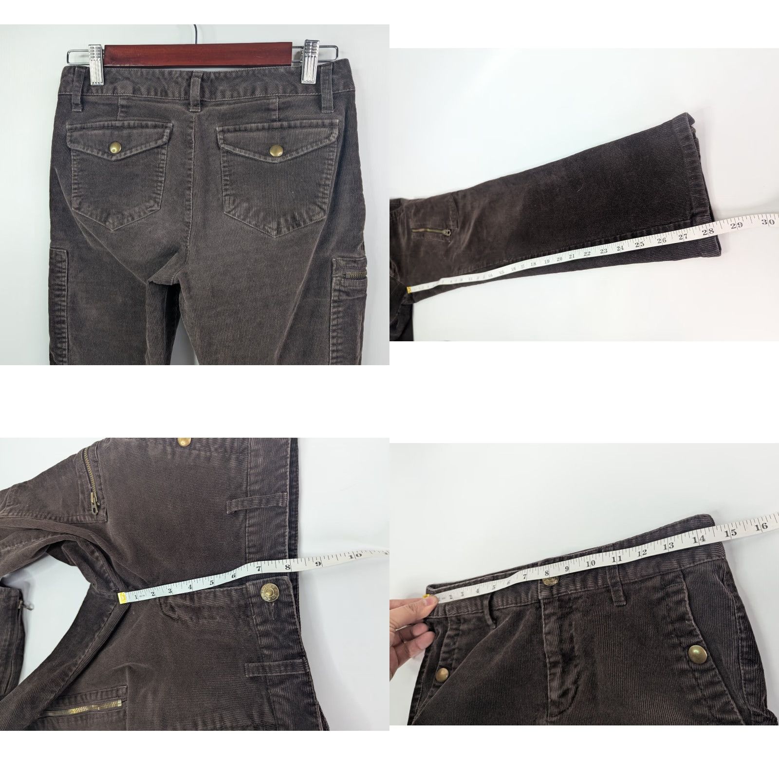 Ralph Lauren Ralph Lauren Pants Girls Brown Corduroy Cargo Style Size 16 Ankle Length Size 38" / US 16 / IT 52 - 8 Thumbnail