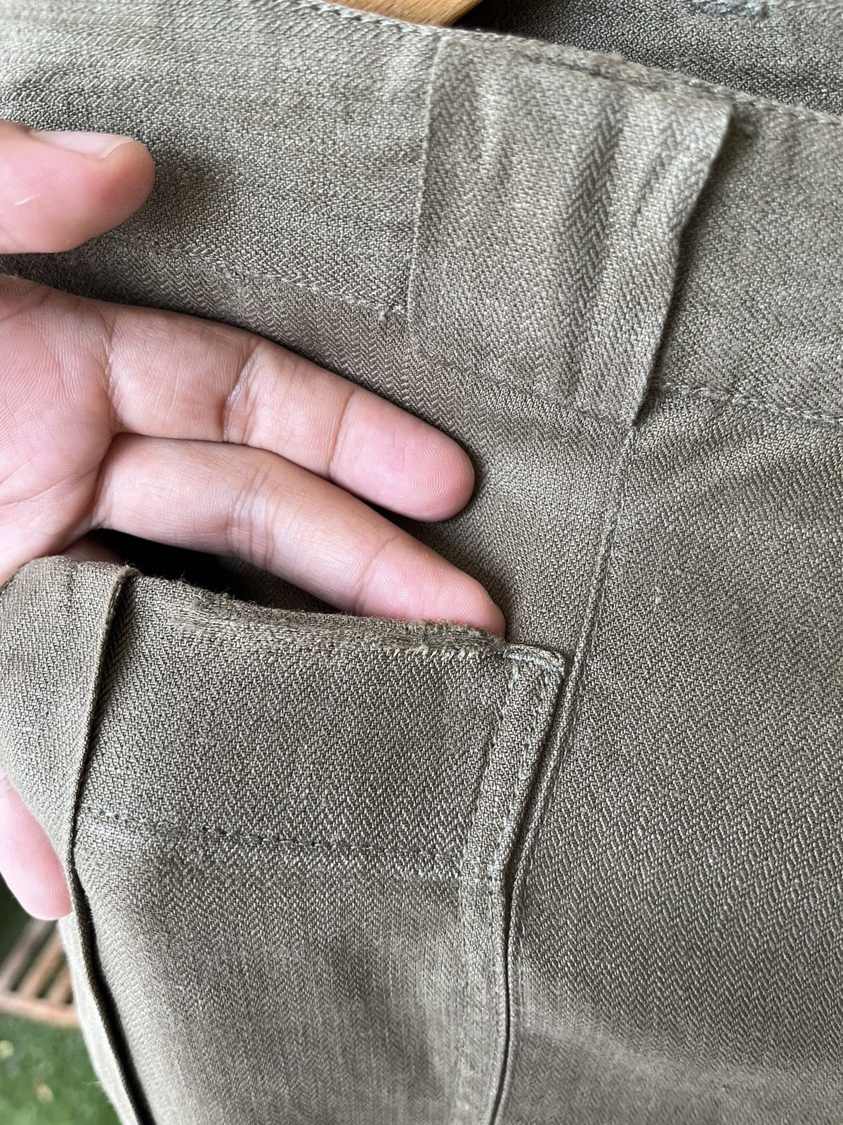 Balenciaga Balenciaga Bush Linen Pants Size 33" - 13 Thumbnail