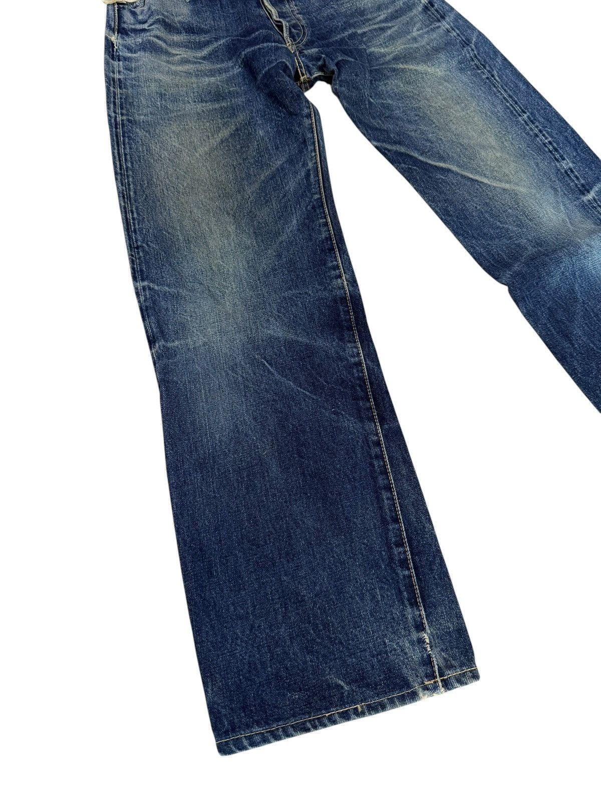 Japanese Brand DENIM PORKY’S JAPAN REDLINE SELVEDGE DISTRESSED JEANS Size US 27 - 5 Thumbnail