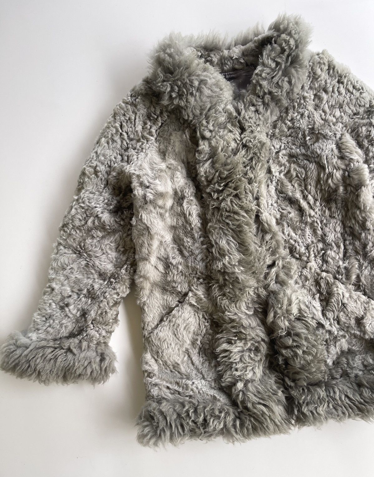 Vintage Vintage Real fur Lambskin Jacket Size S / US 4 / IT 40 - 4 Thumbnail