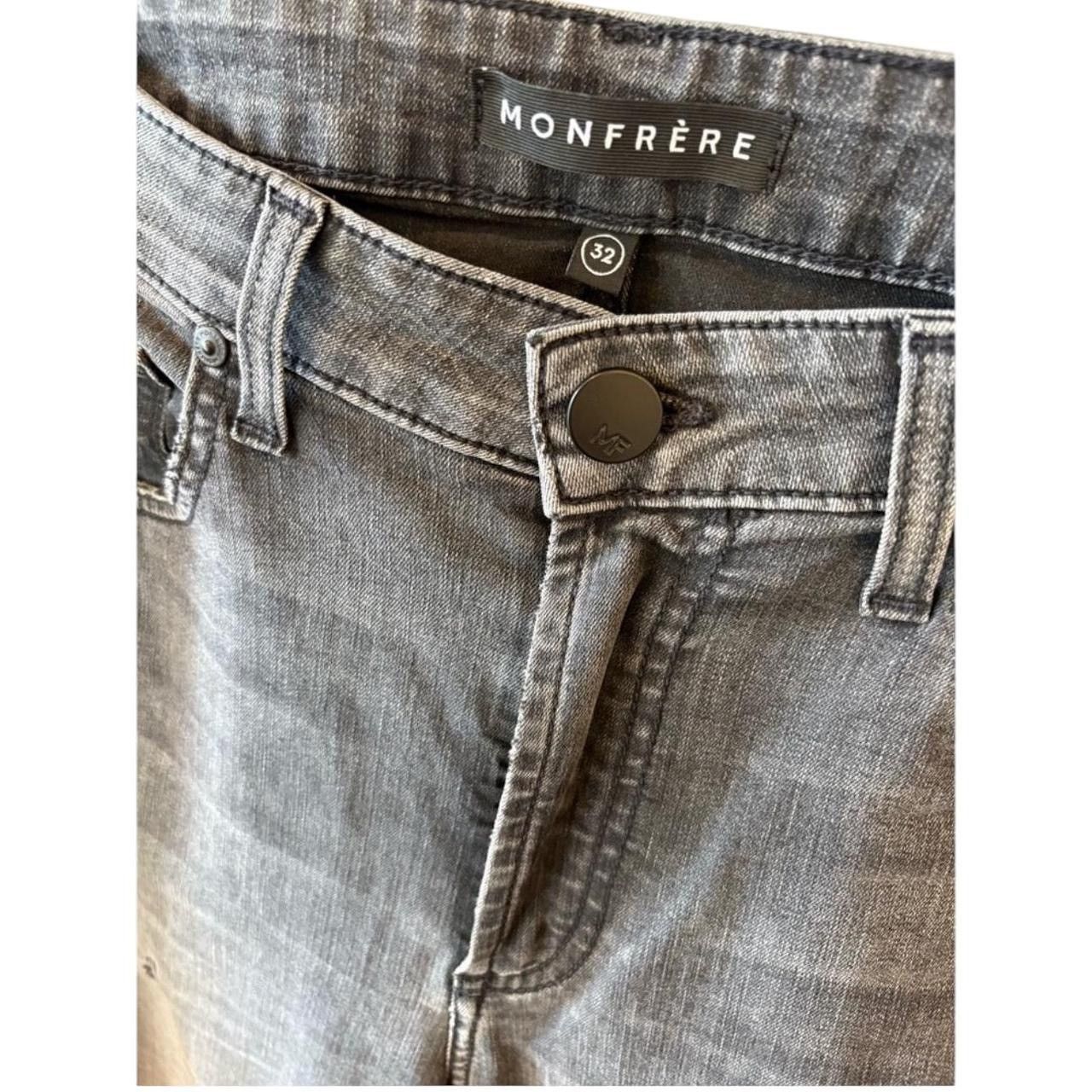 MONFRERE Monfrère Greyson Distressed Black Skinny Jeans 32x32 Size US 32 / EU 48 - 2 Thumbnail