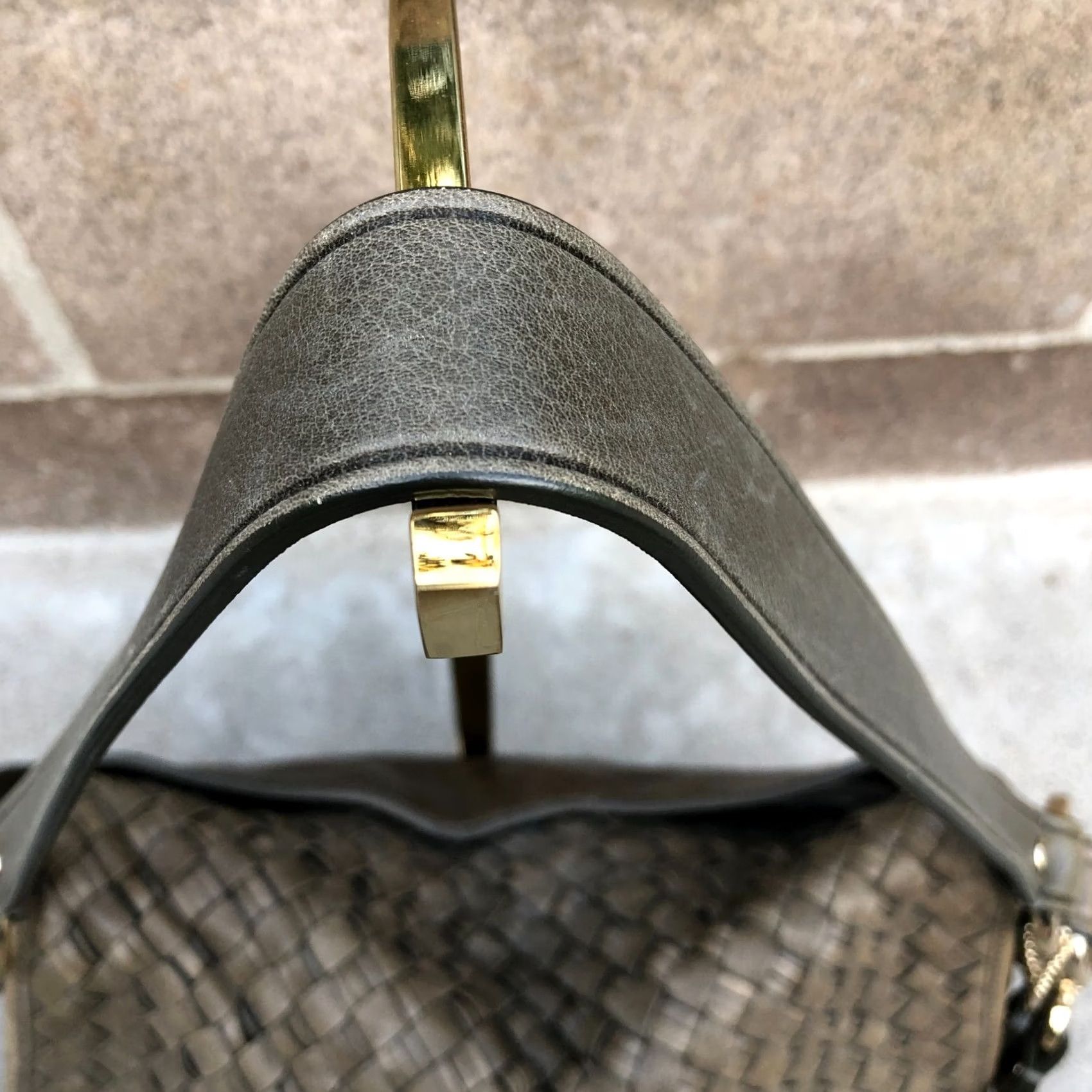 Cole Haan COLE HAAN Woven Weave Messenger Bag Crossbody Purse Army Green Women's Purse Size ONE SIZE - 7 Thumbnail