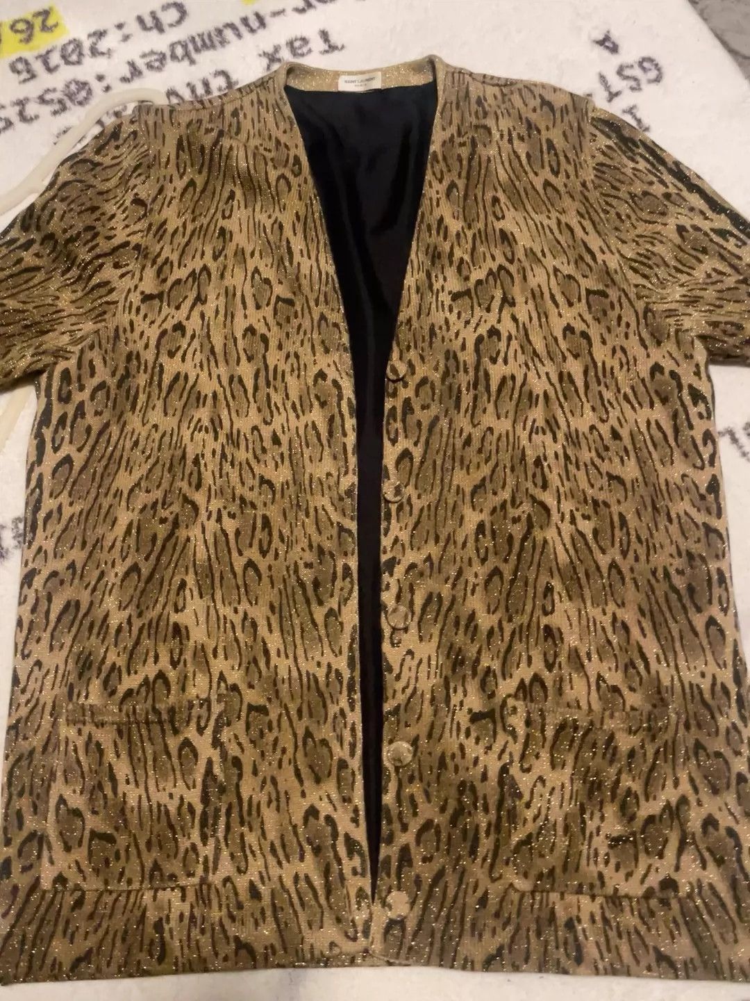 Saint Laurent Paris Saint Laurent Paris Leopard print sweater cardigan Size US XL / EU 56 / 4 - 1 Thumbnail