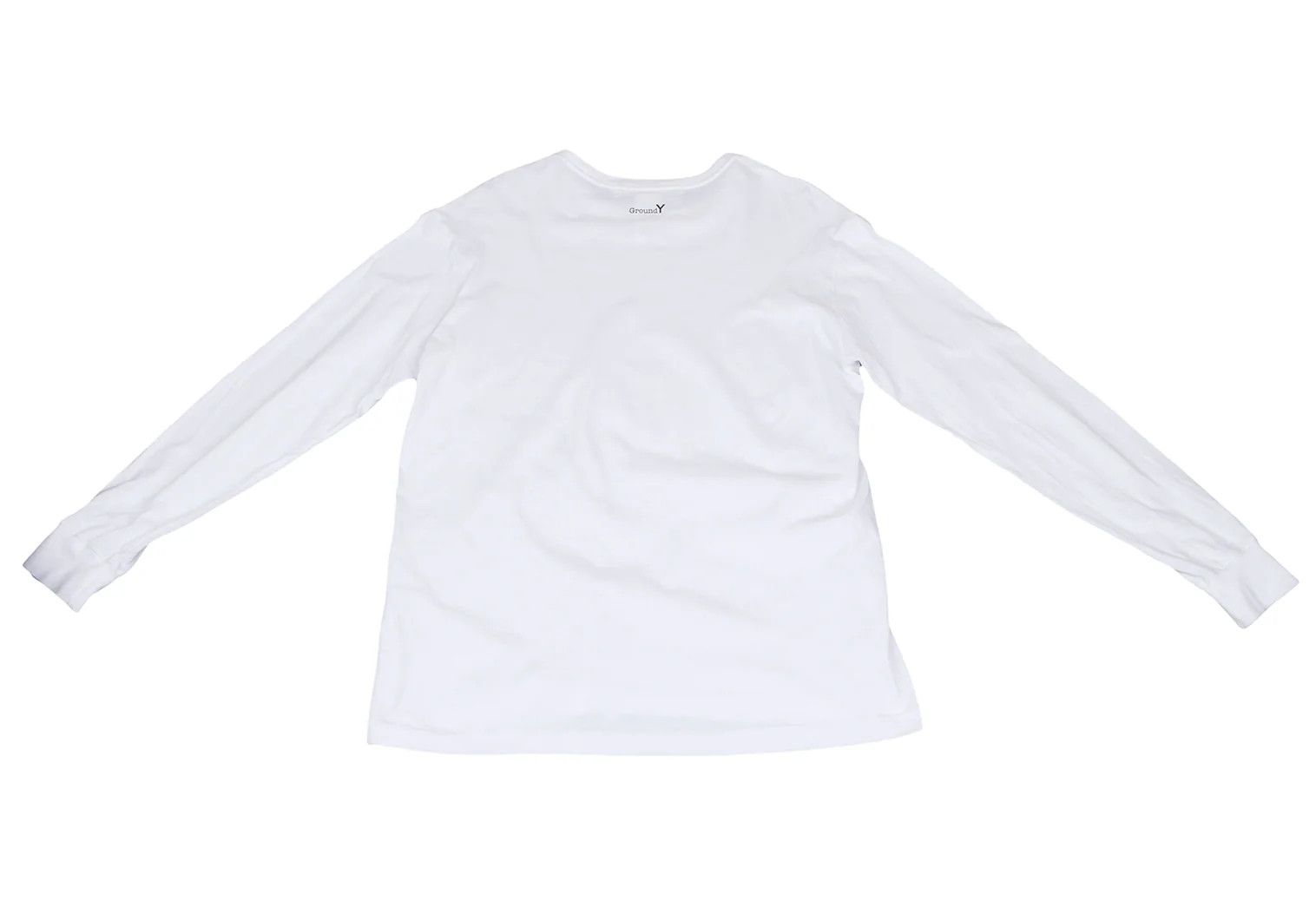 Yohji Yamamoto Back Logo Cotton Crew Neck T-Shirt White 3 Size US S / EU 44-46 / 1 - 9 Thumbnail