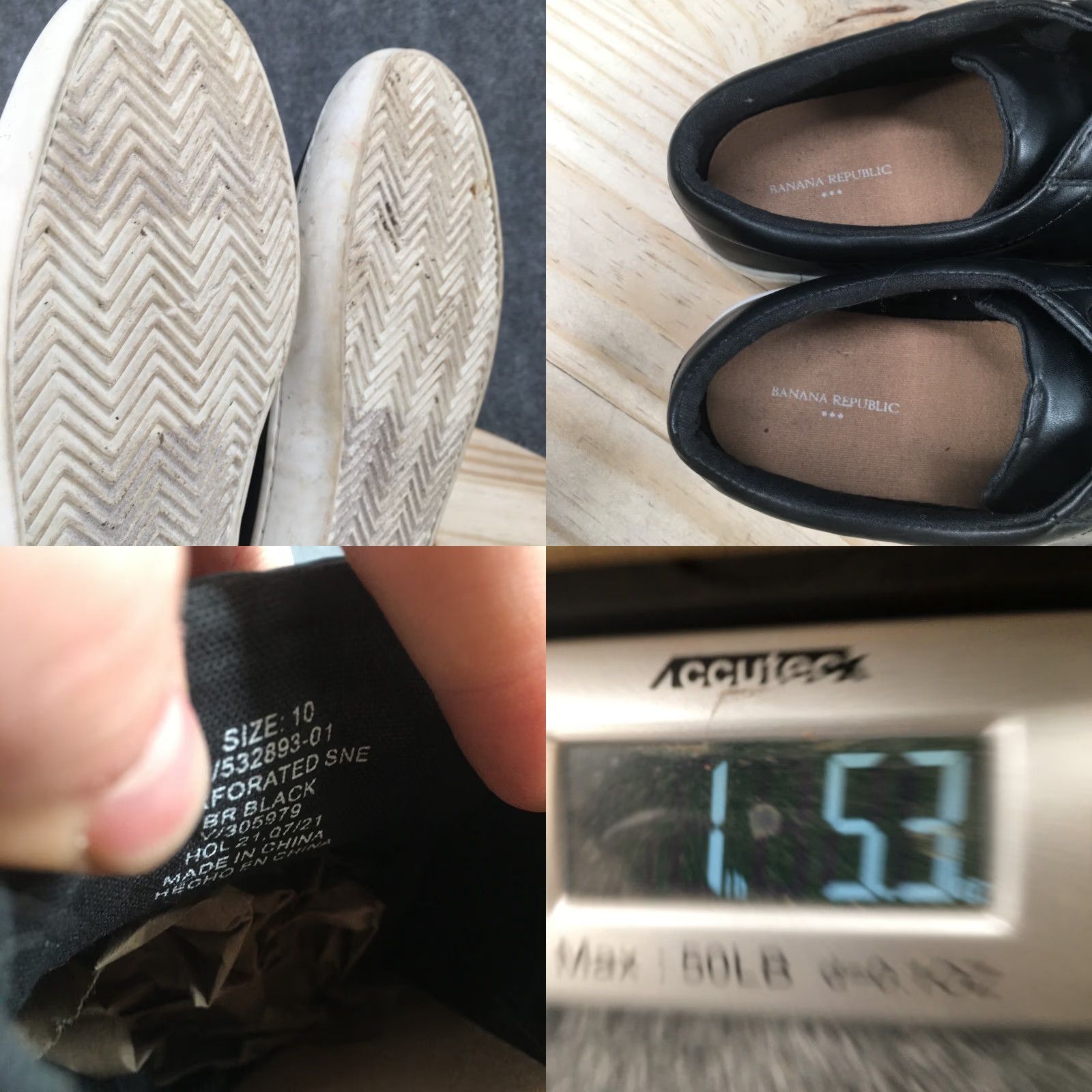 Banana Republic Banana Republic Shoes Mens 10 Perforated Low Top Lace Up Sneaker Black Size US M / EU 48-50 / 2 - 9 Thumbnail